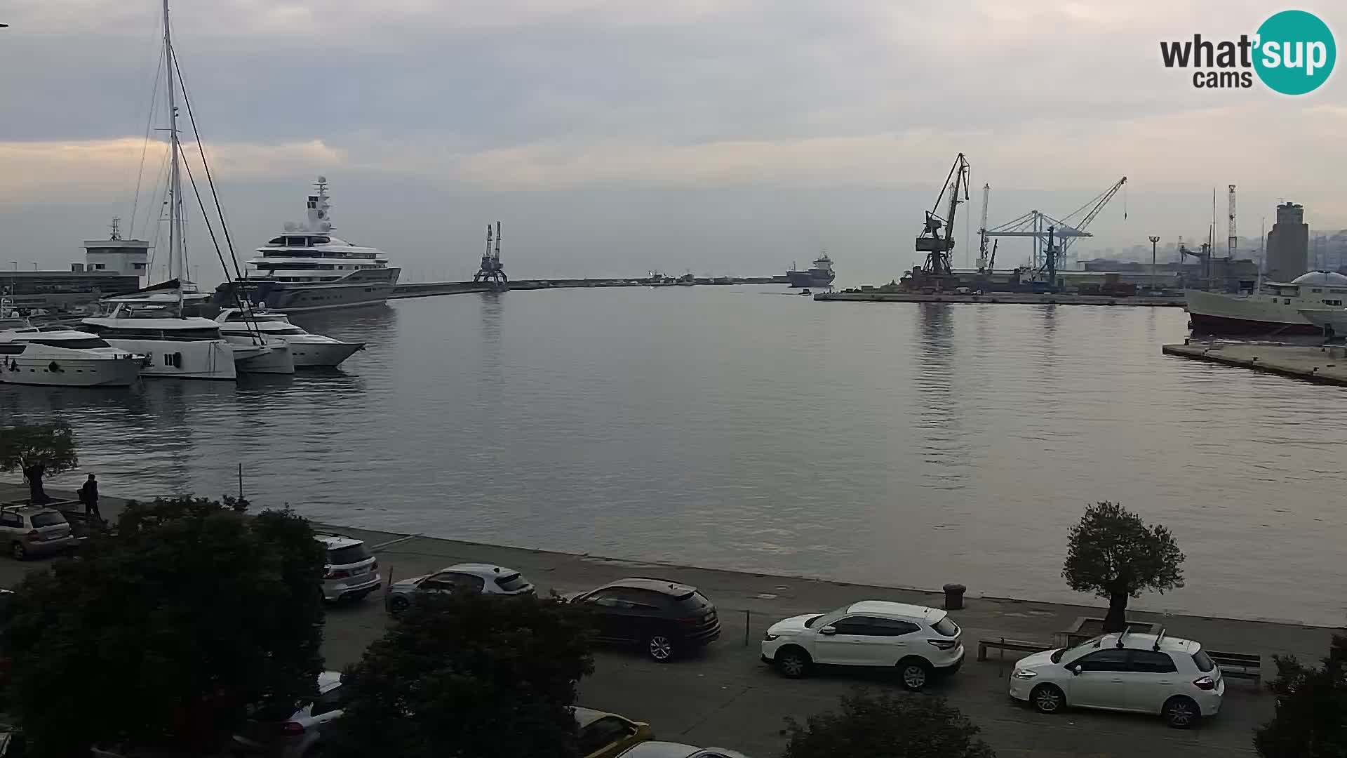 Die Riva und Marina in Rijeka – Live Webcam Kroatien