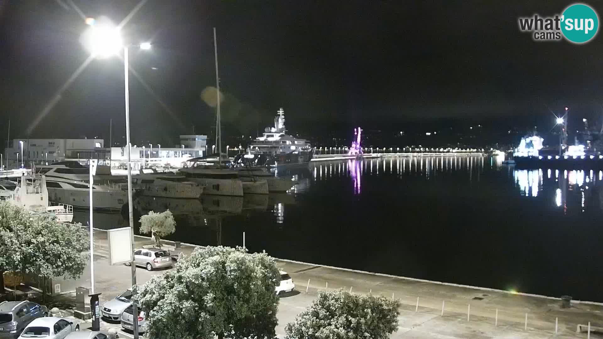 La Riva y Marina en Rijeka – Webcam en vivo Croacia