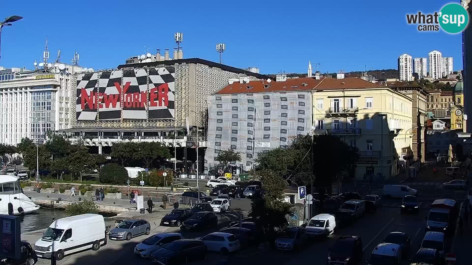 Die Riva und Marina in Rijeka – Live Webcam Kroatien