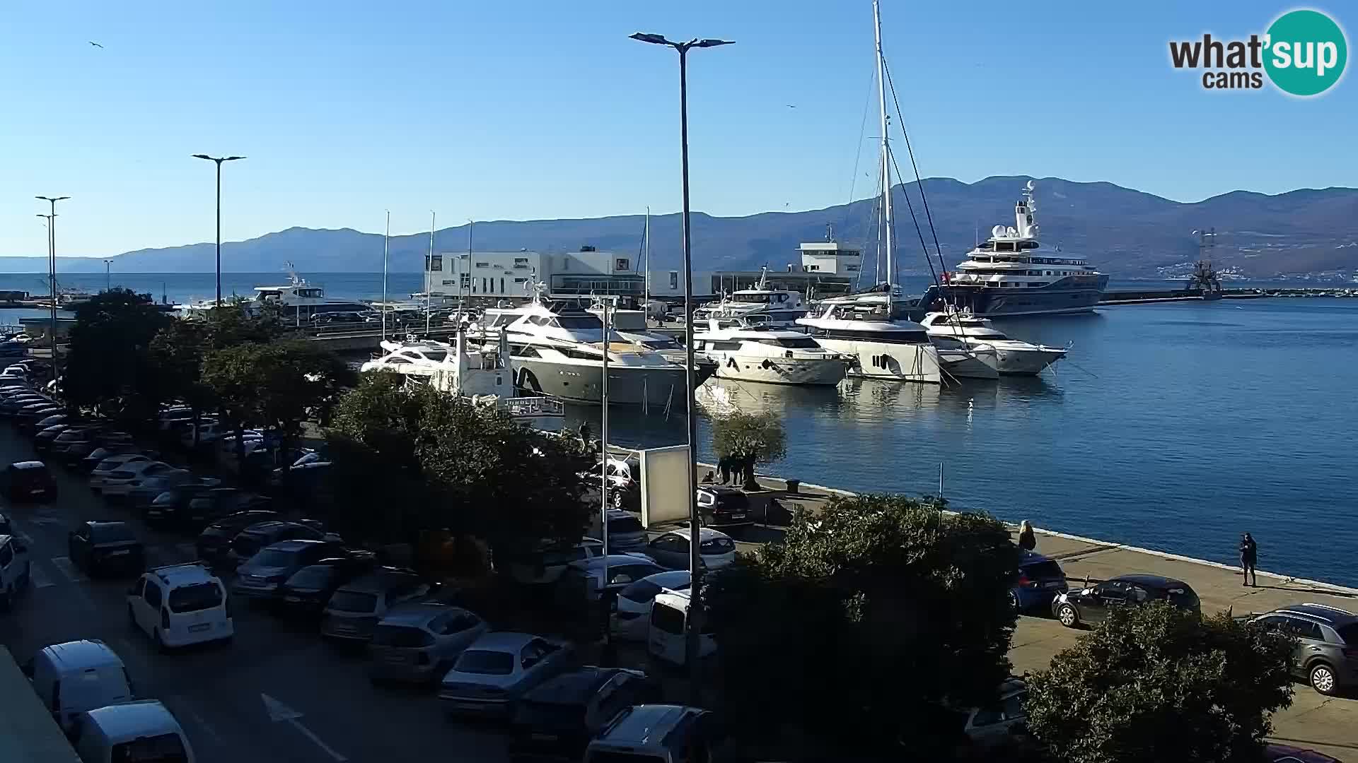 La Riva y Marina en Rijeka – Webcam en vivo Croacia