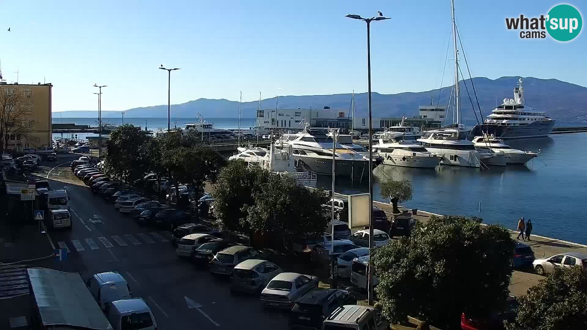 La Riva e la Marina a Rijeka (Fiume) – Live Webcam Croazia