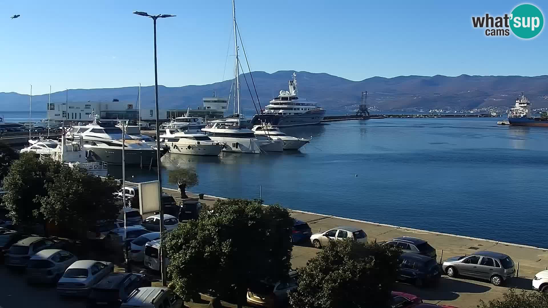 Die Riva und Marina in Rijeka – Live Webcam Kroatien