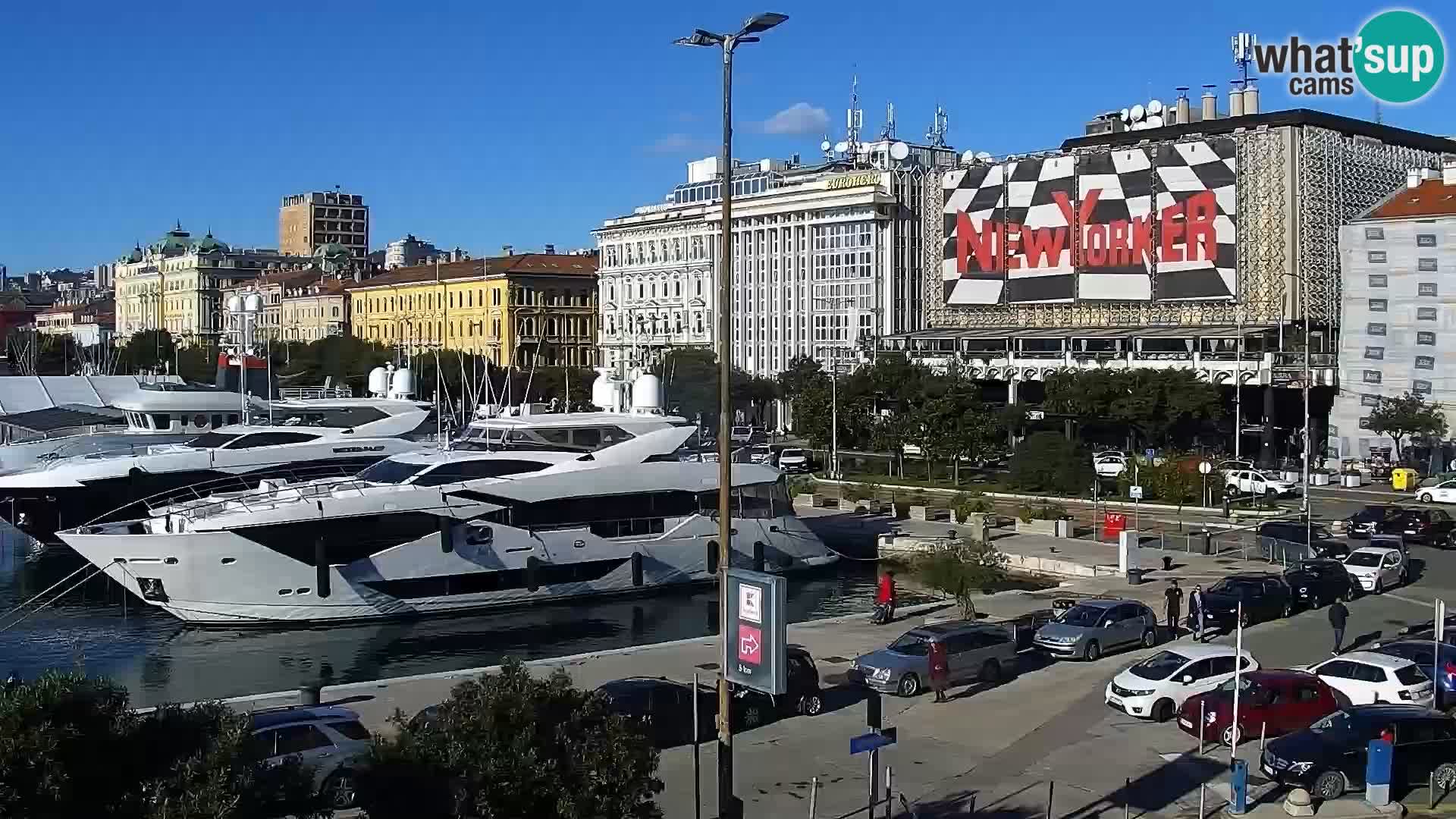 La Riva e la Marina a Rijeka (Fiume) – Live Webcam Croazia