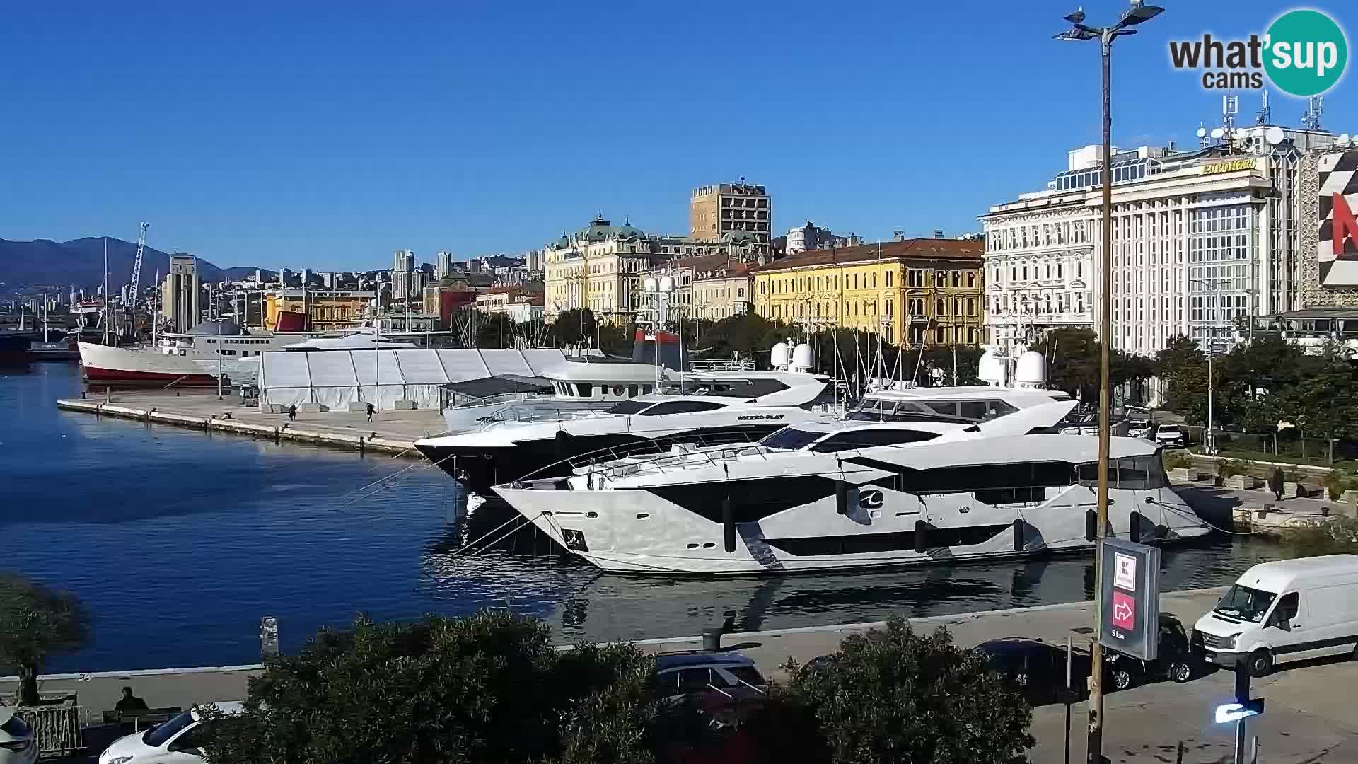 Riva i Marina u Rijeci – Web kamera uživo u Hrvatskoj