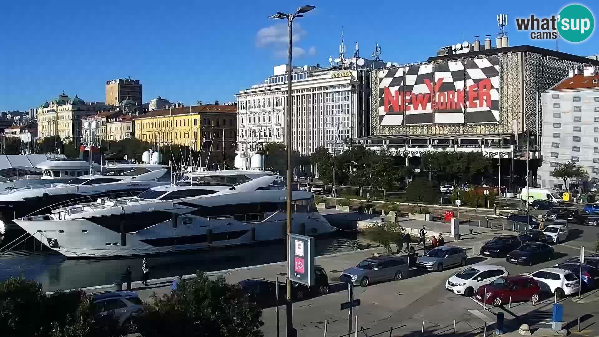 Die Riva und Marina in Rijeka – Live Webcam Kroatien