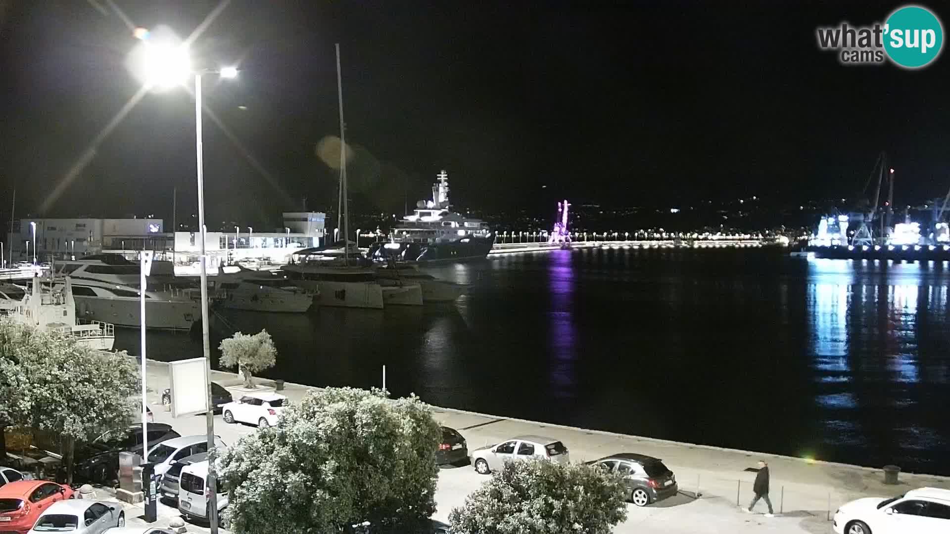 Die Riva und Marina in Rijeka – Live Webcam Kroatien