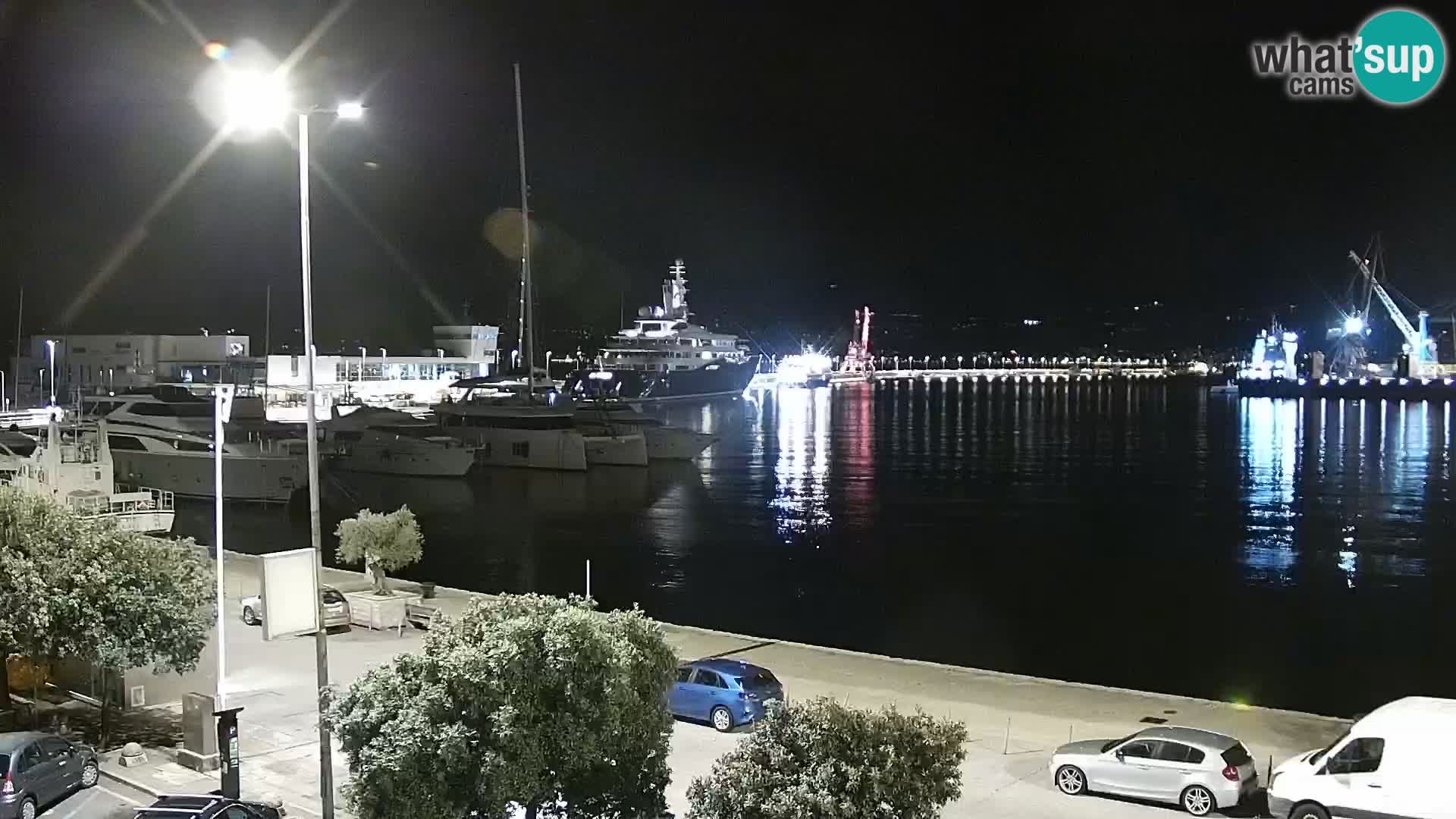 La Riva y Marina en Rijeka – Webcam en vivo Croacia