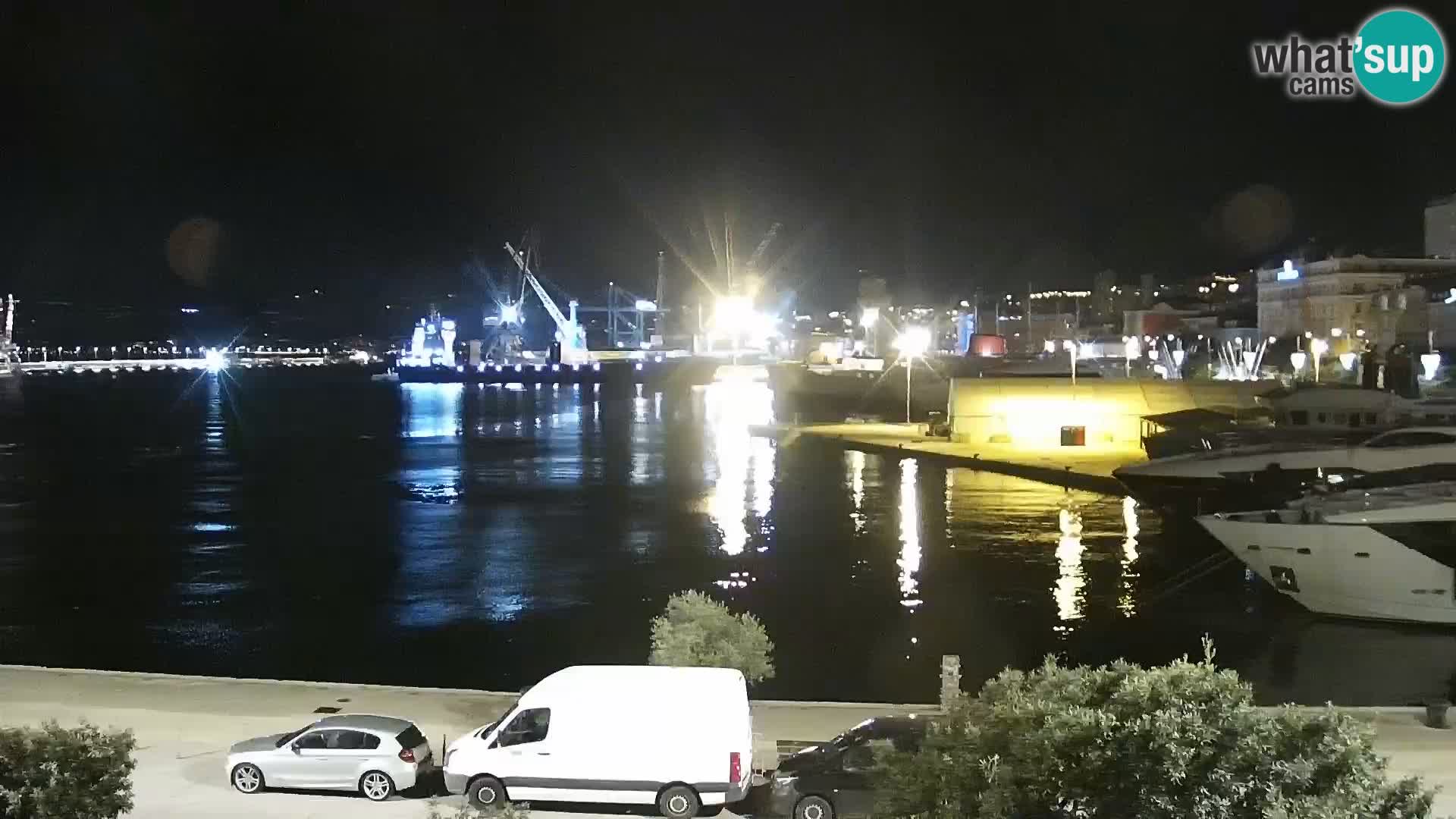 La Riva e la Marina a Rijeka (Fiume) – Live Webcam Croazia