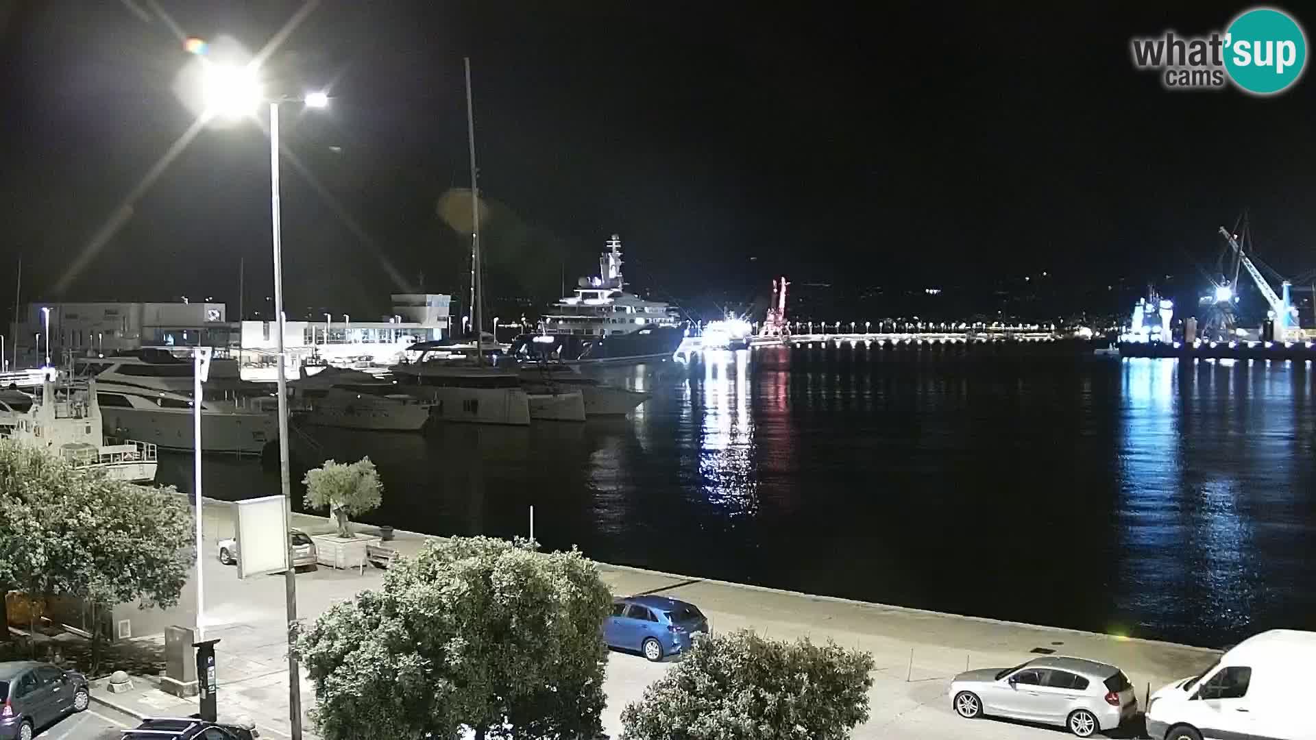 Die Riva und Marina in Rijeka – Live Webcam Kroatien