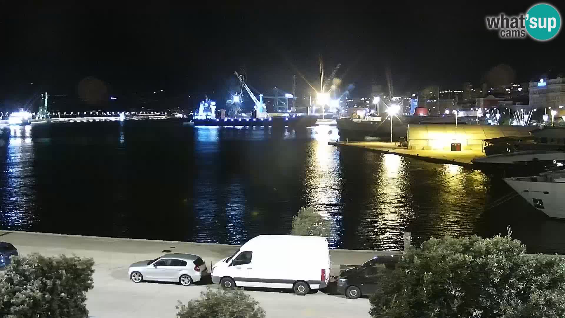 Die Riva und Marina in Rijeka – Live Webcam Kroatien