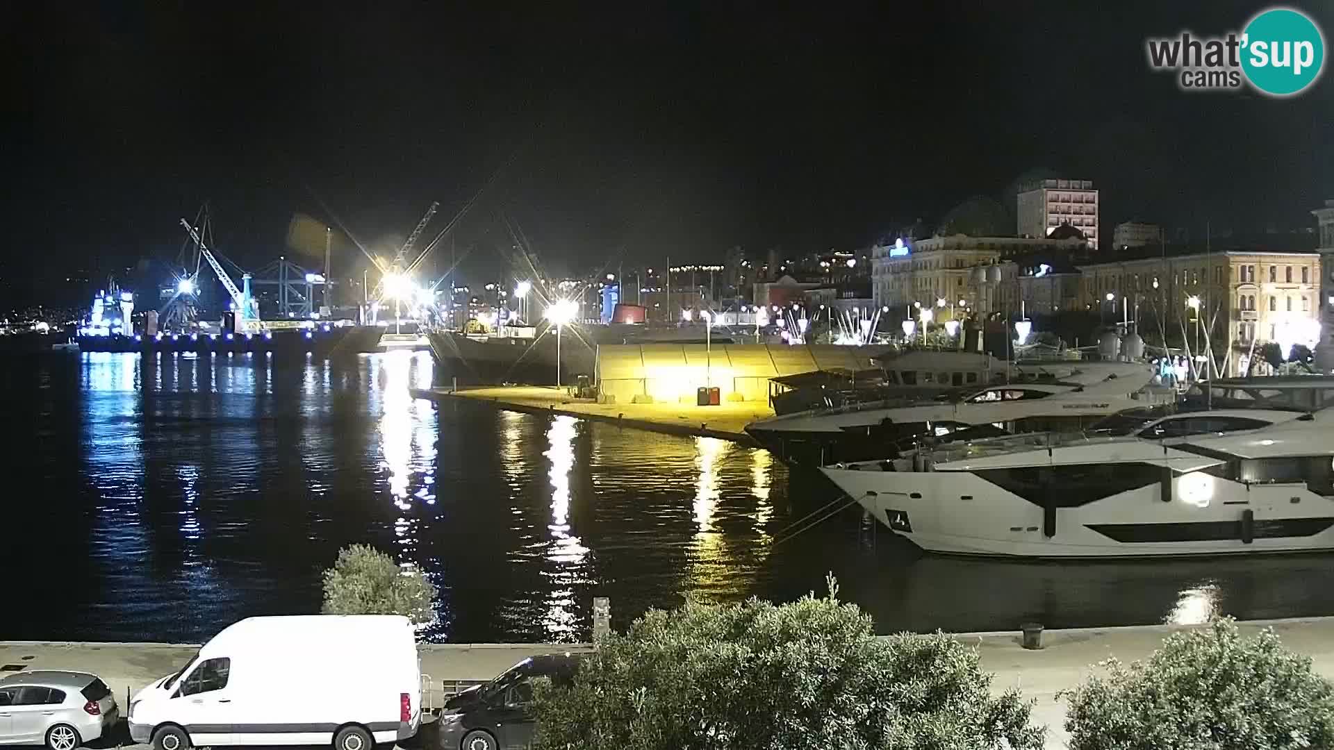 La Riva e la Marina a Rijeka (Fiume) – Live Webcam Croazia