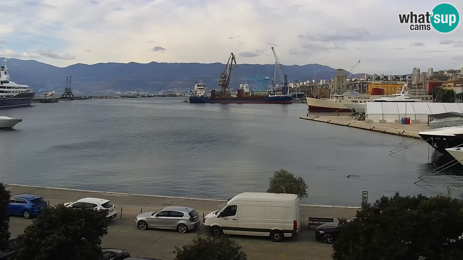 La Riva e la Marina a Rijeka (Fiume) – Live Webcam Croazia