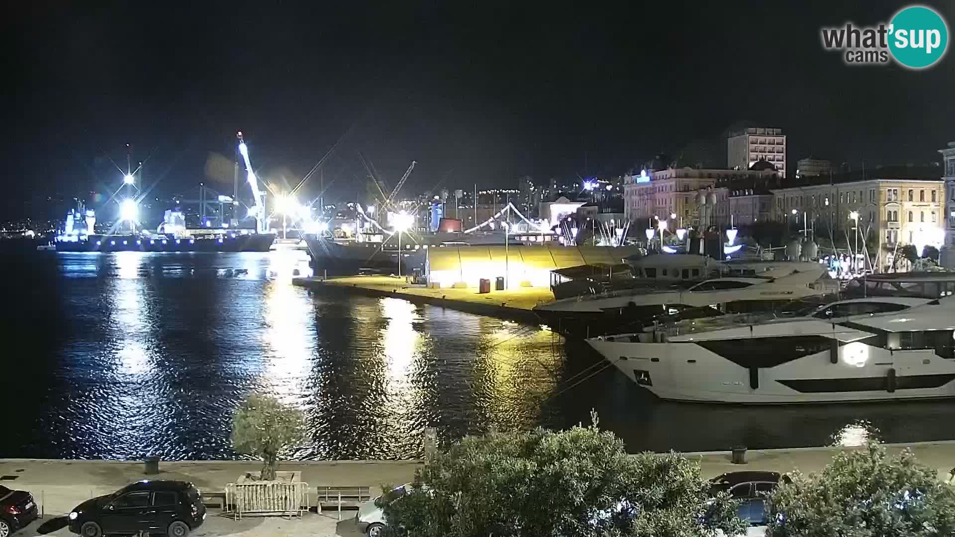 La Riva e la Marina a Rijeka (Fiume) – Live Webcam Croazia