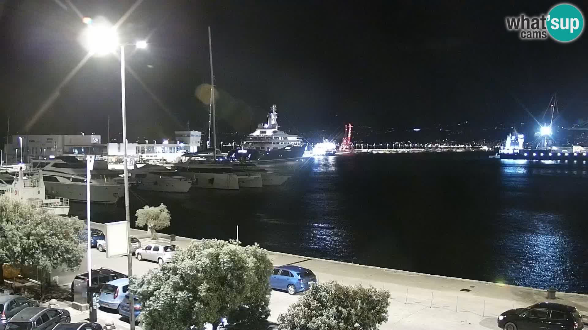 Die Riva und Marina in Rijeka – Live Webcam Kroatien