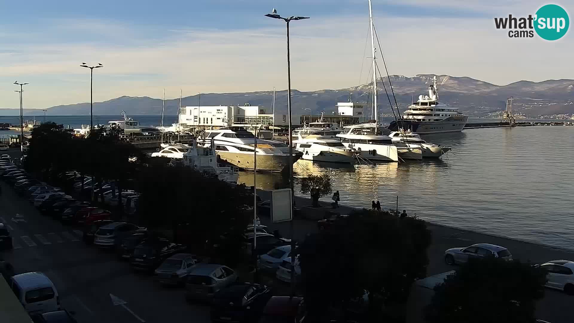 La Riva et Marina à Rijeka – Live Webcam Croatie