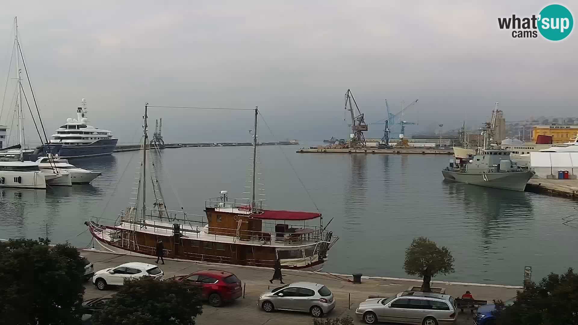 La Riva e la Marina a Rijeka (Fiume) – Live Webcam Croazia