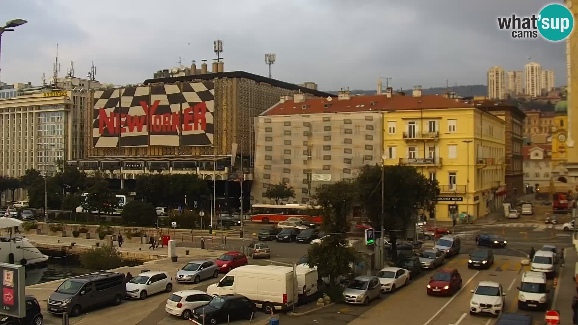 La Riva e la Marina a Rijeka (Fiume) – Live Webcam Croazia