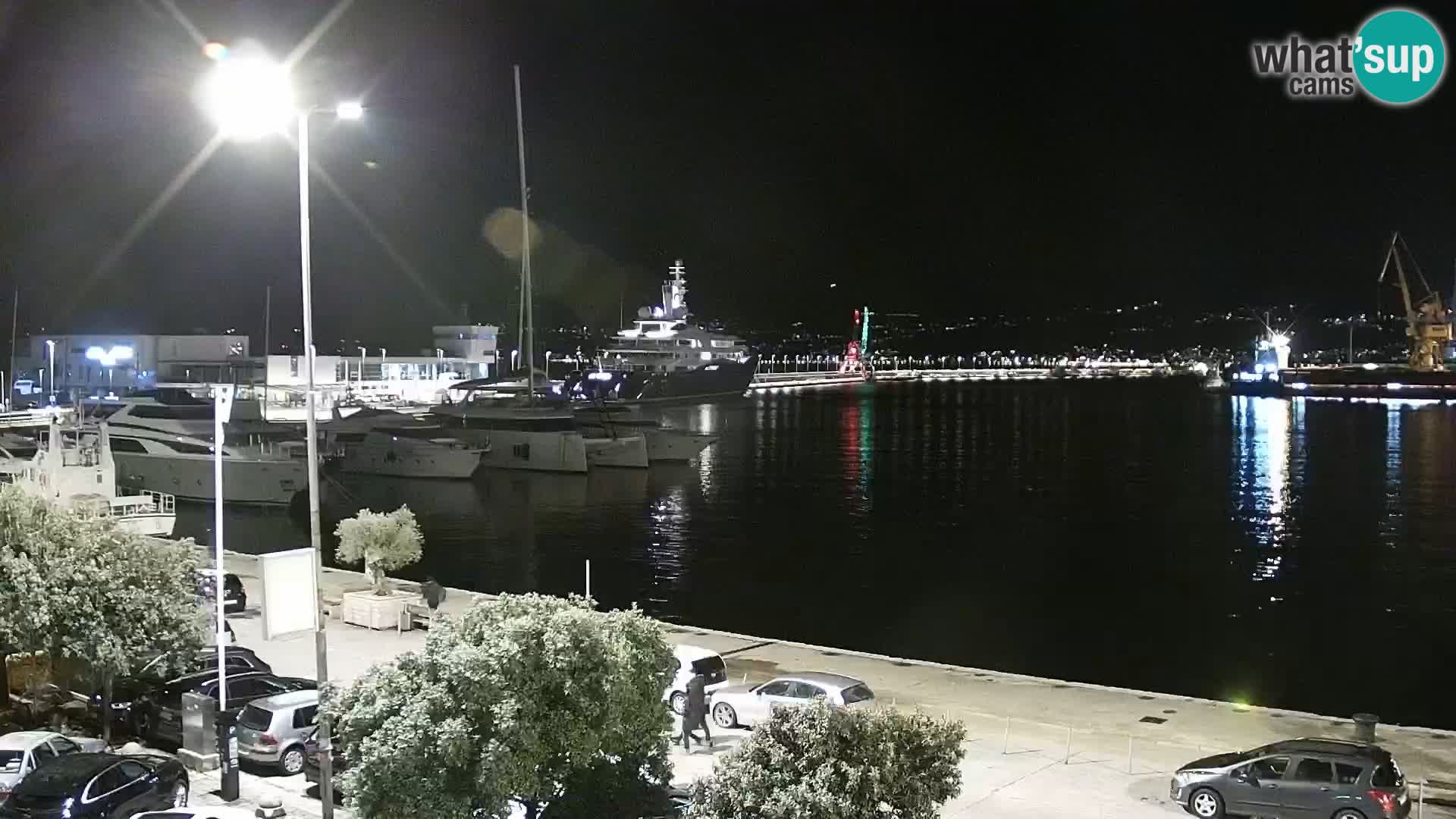 Die Riva und Marina in Rijeka – Live Webcam Kroatien