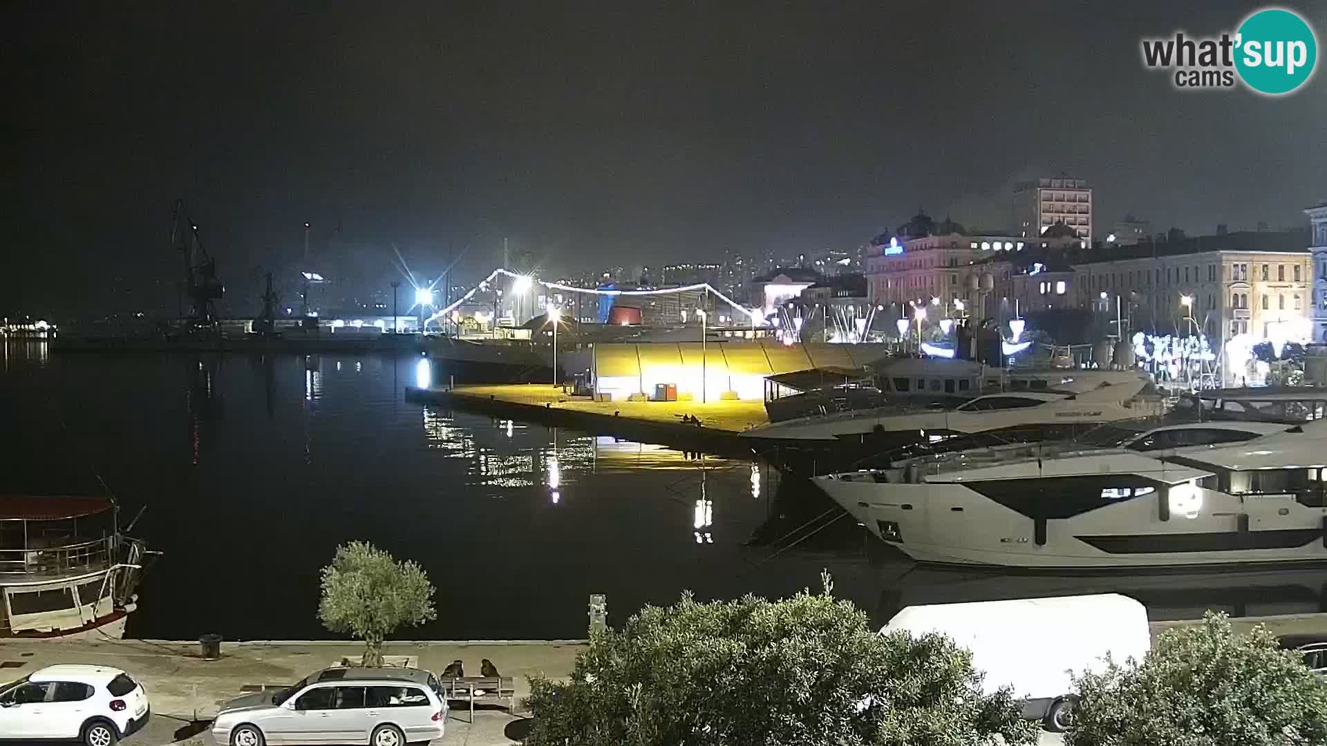 La Riva e la Marina a Rijeka (Fiume) – Live Webcam Croazia