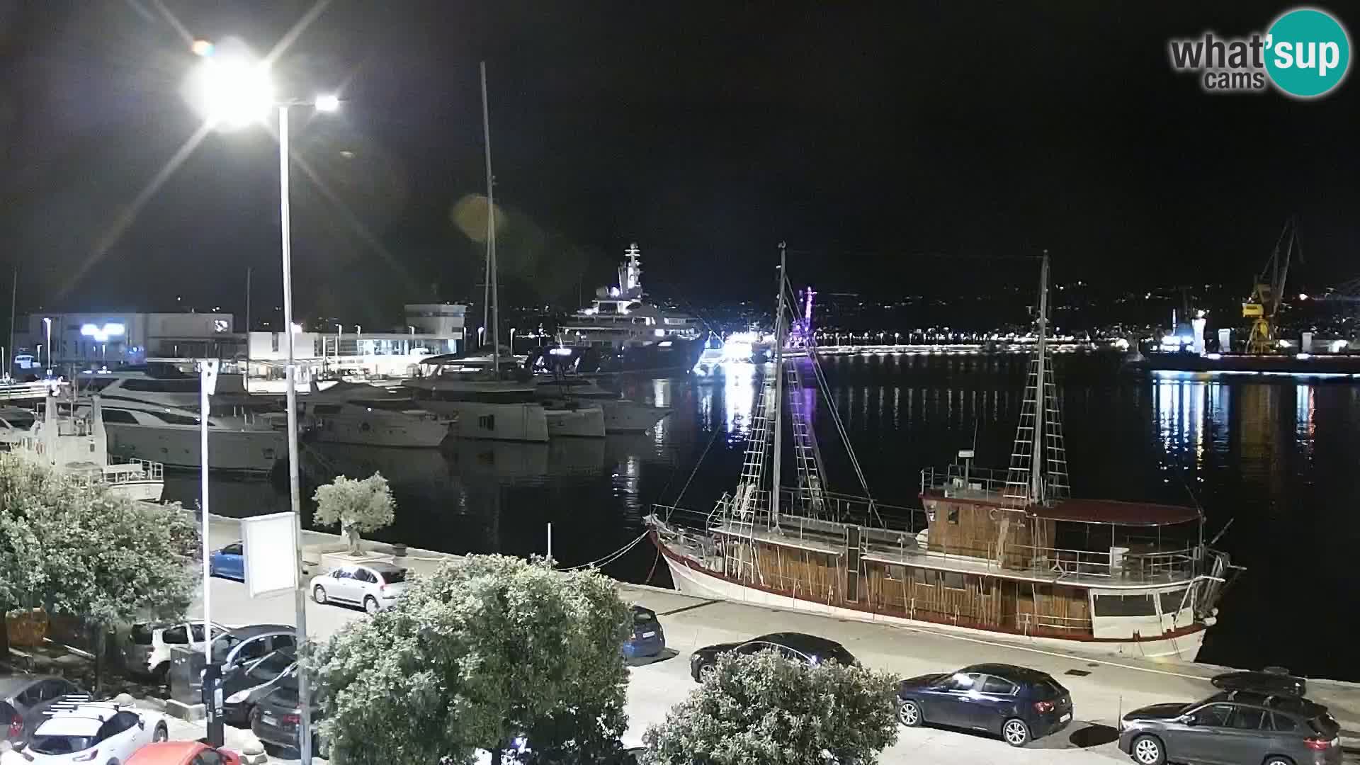 La Riva et Marina à Rijeka – Live Webcam Croatie