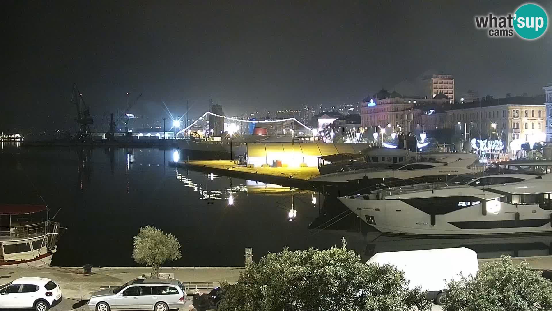 La Riva e la Marina a Rijeka (Fiume) – Live Webcam Croazia