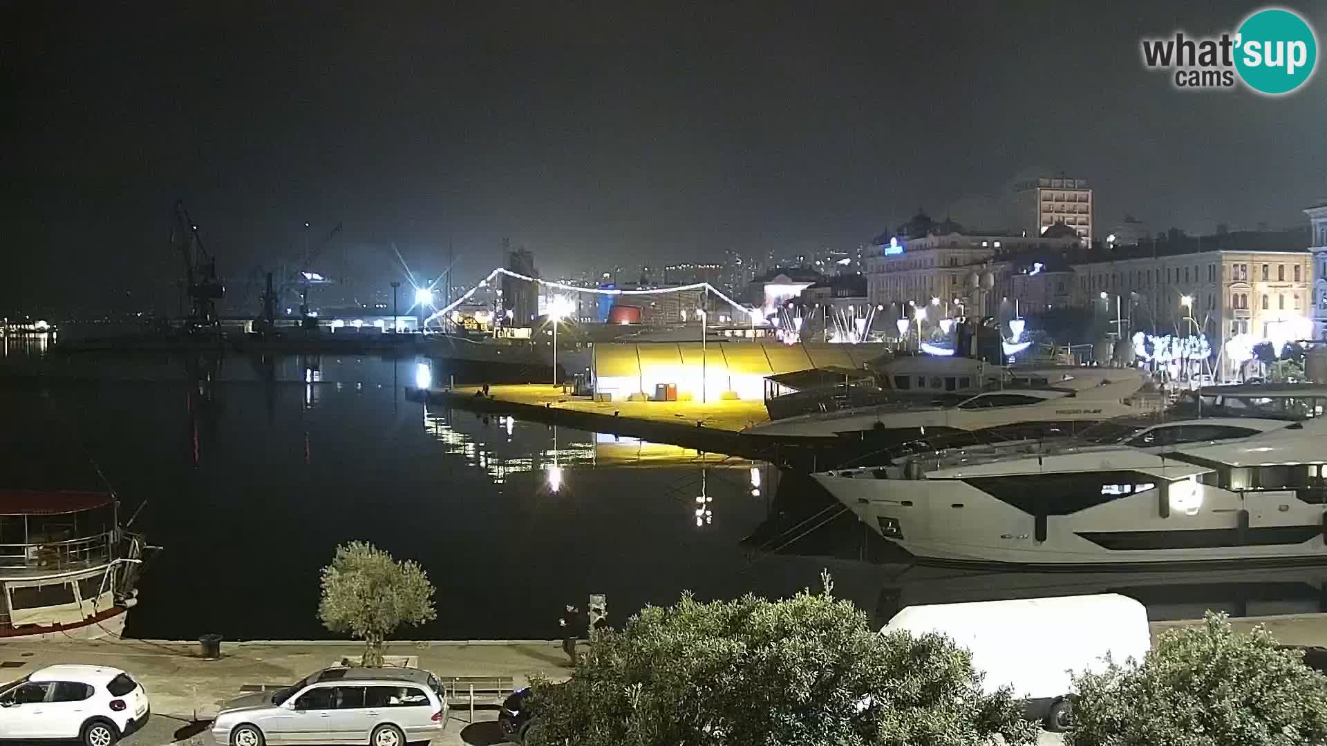 La Riva y Marina en Rijeka – Webcam en vivo Croacia