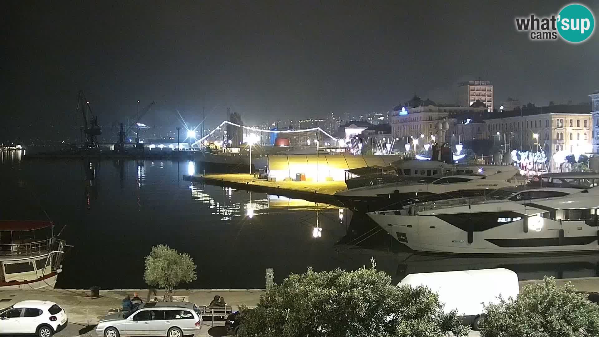 La Riva e la Marina a Rijeka (Fiume) – Live Webcam Croazia