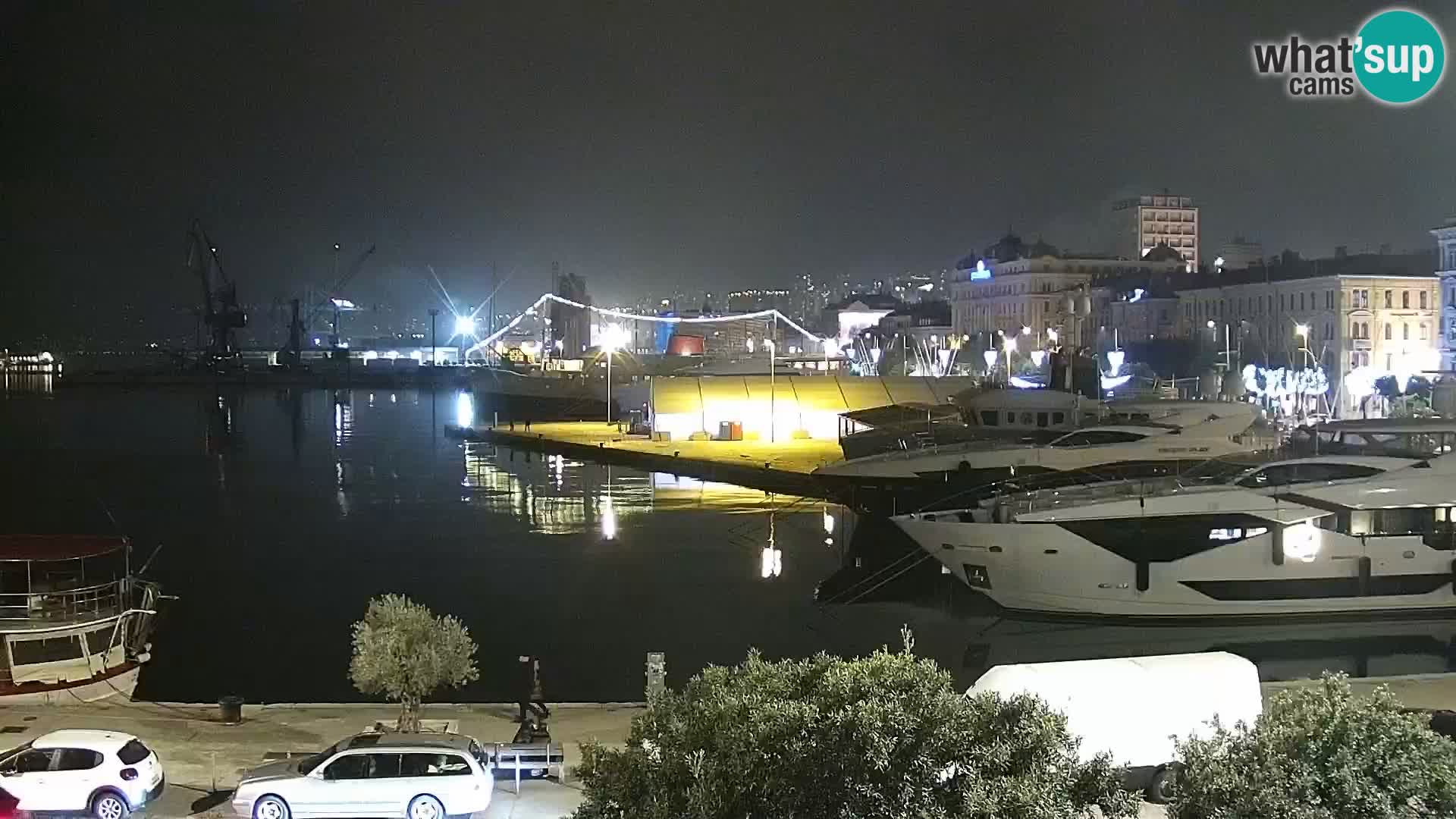 La Riva e la Marina a Rijeka (Fiume) – Live Webcam Croazia