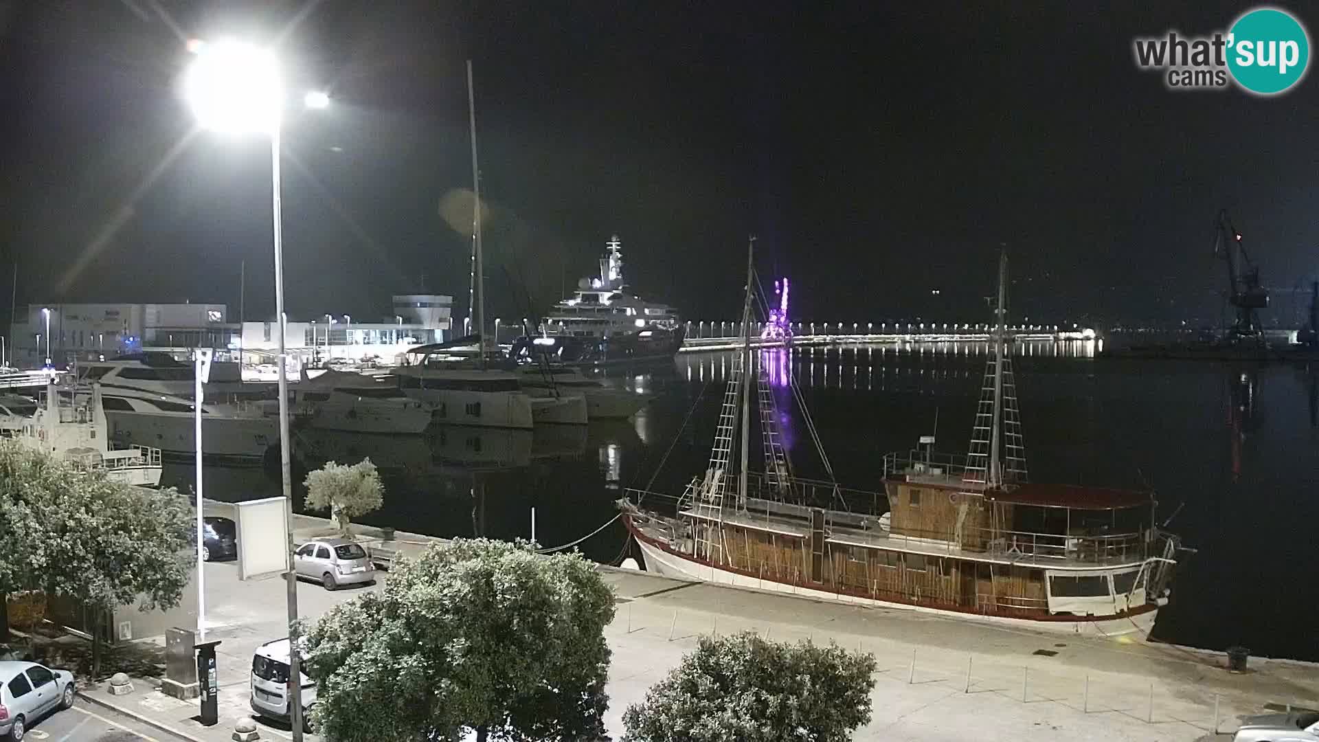 La Riva y Marina en Rijeka – Webcam en vivo Croacia