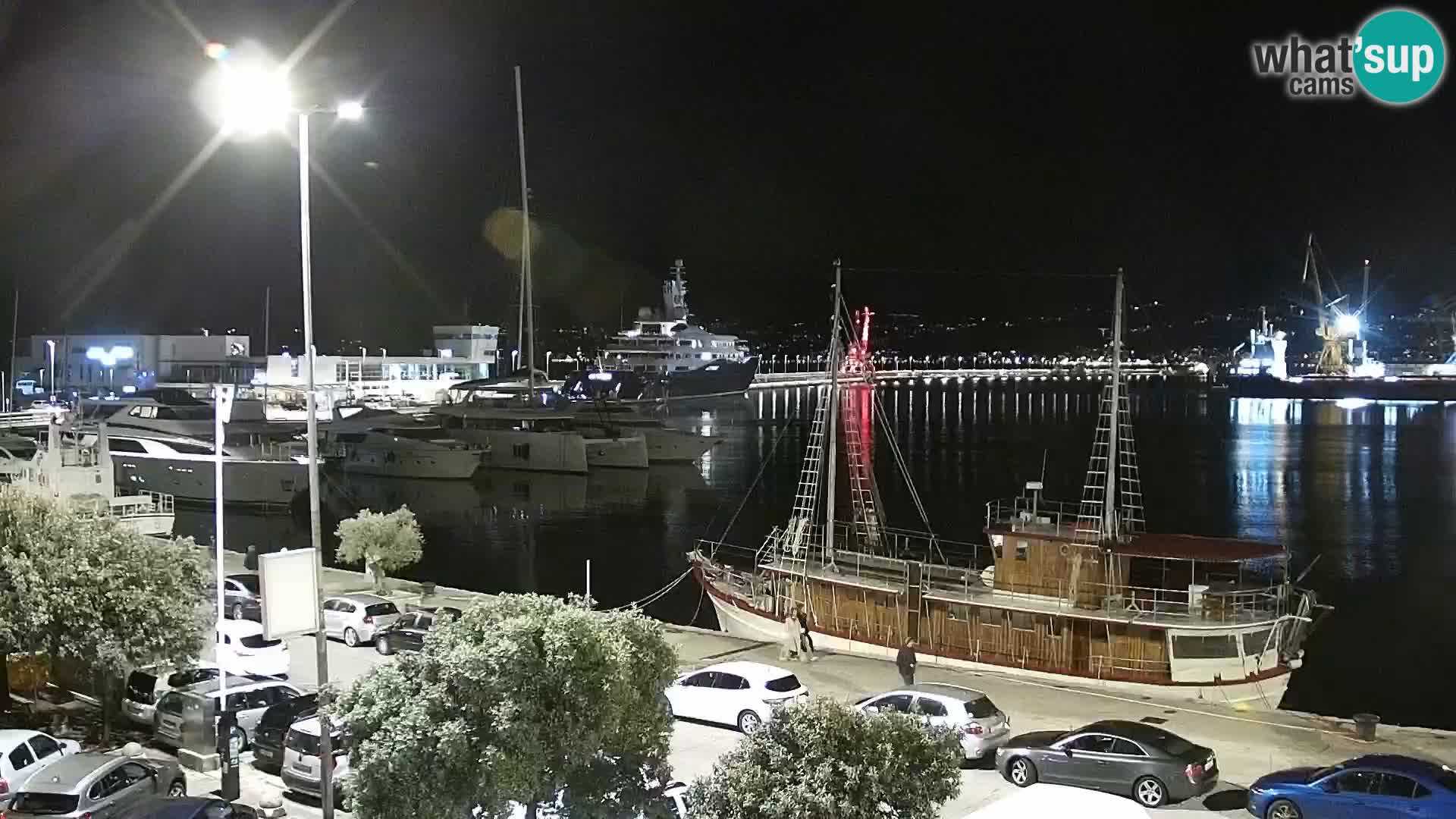 Die Riva und Marina in Rijeka – Live Webcam Kroatien