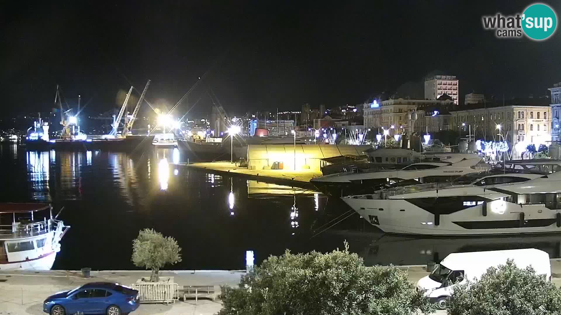 La Riva e la Marina a Rijeka (Fiume) – Live Webcam Croazia