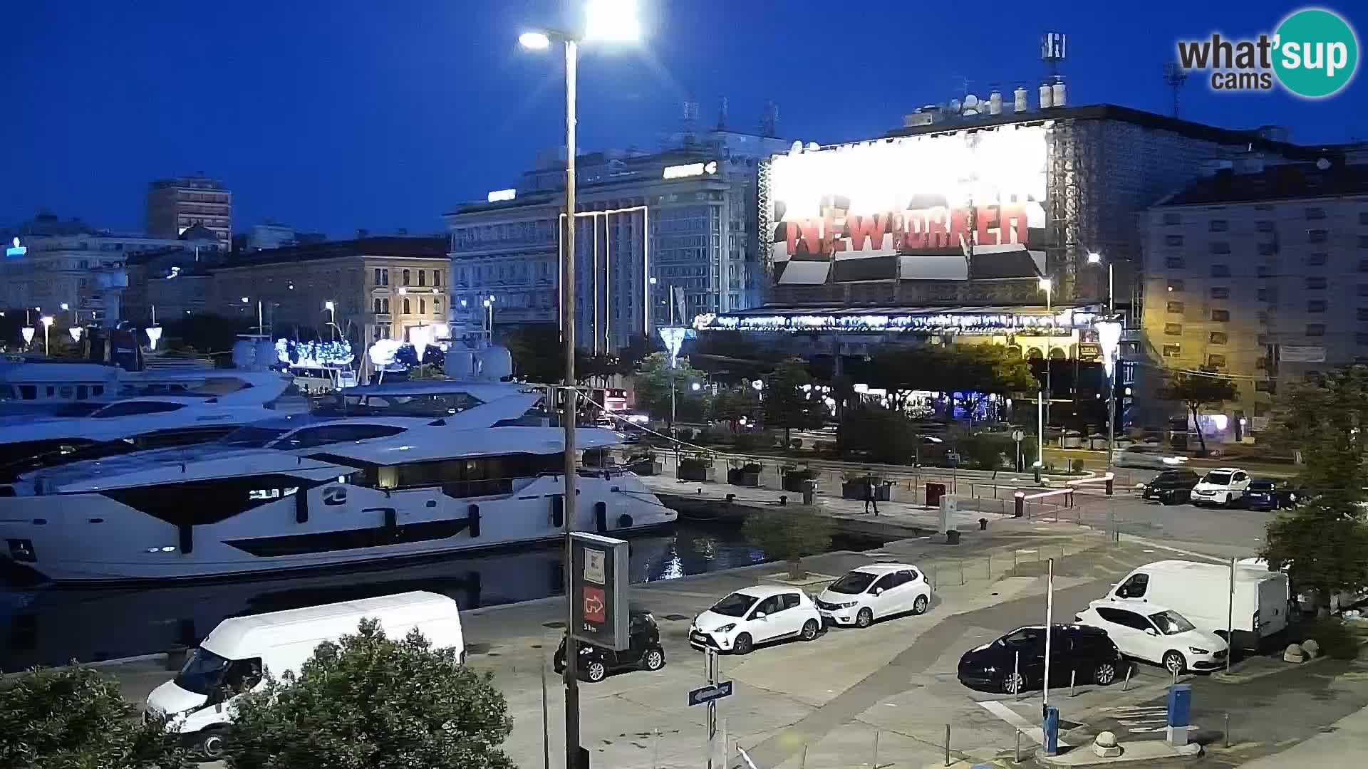 La Riva e la Marina a Rijeka (Fiume) – Live Webcam Croazia