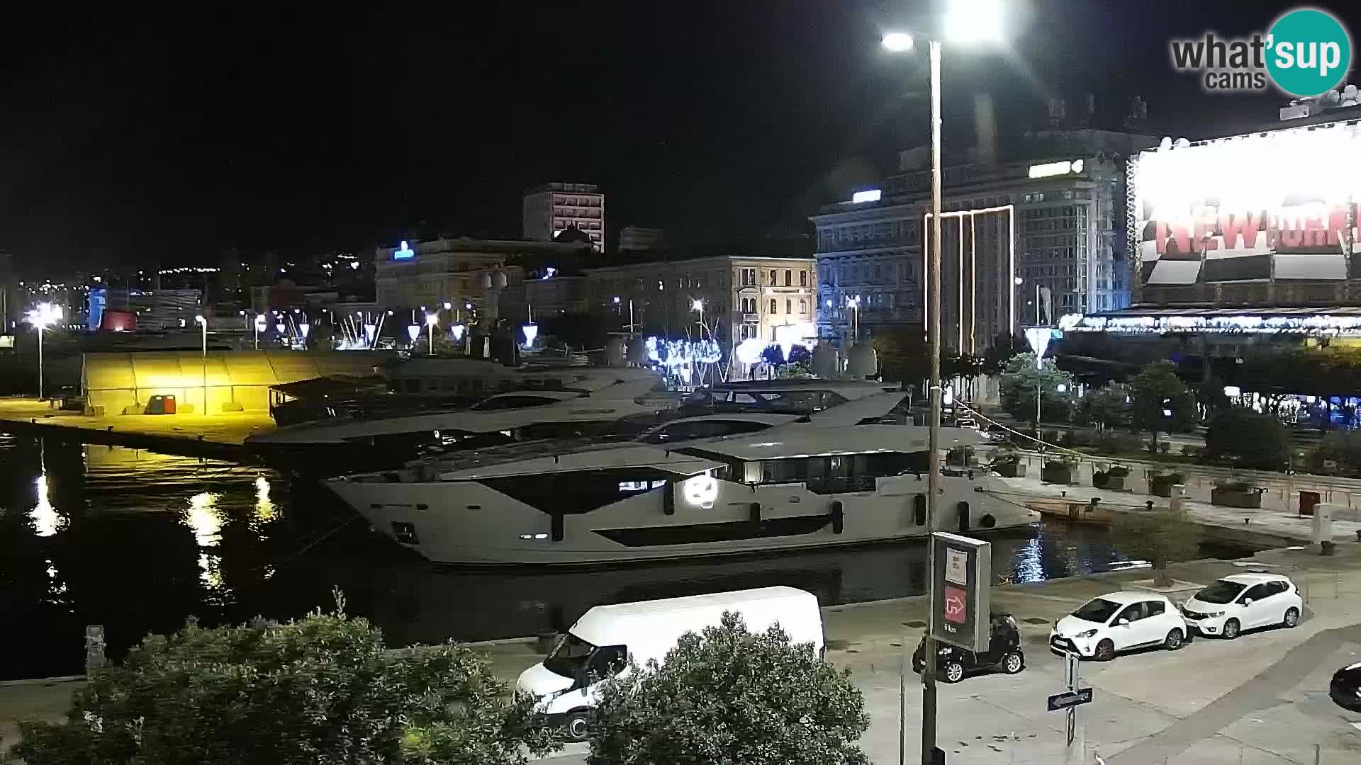 La Riva e la Marina a Rijeka (Fiume) – Live Webcam Croazia