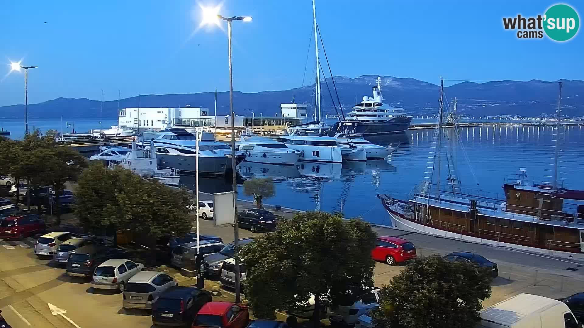 Die Riva und Marina in Rijeka – Live Webcam Kroatien