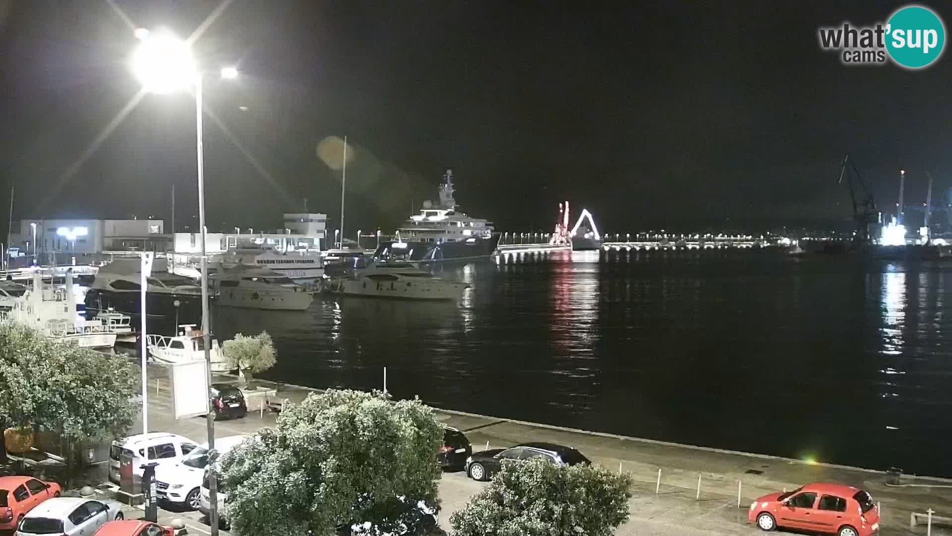 La Riva y Marina en Rijeka – Webcam en vivo Croacia