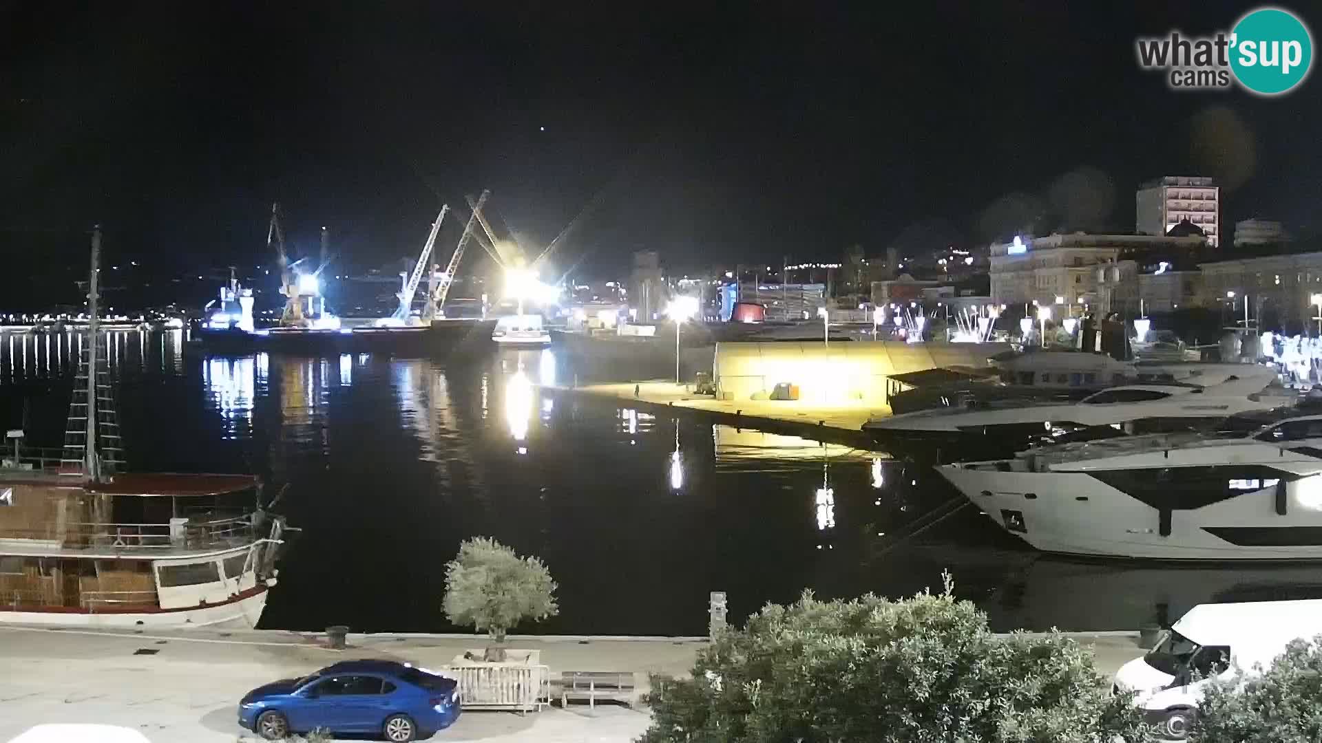 La Riva e la Marina a Rijeka (Fiume) – Live Webcam Croazia