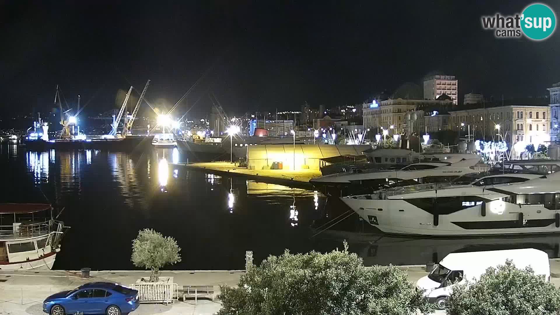 Die Riva und Marina in Rijeka – Live Webcam Kroatien