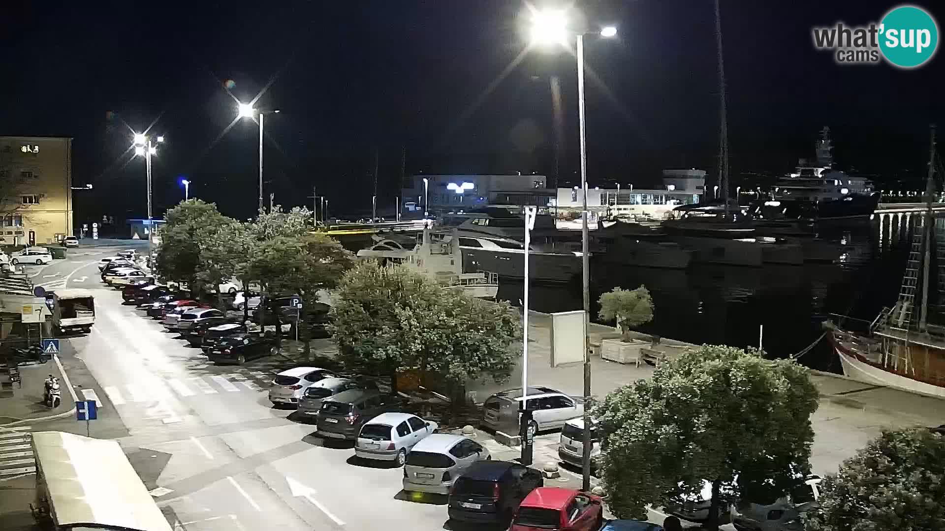 The Riva and Marina in Rijeka  – Live Webcam Croatia