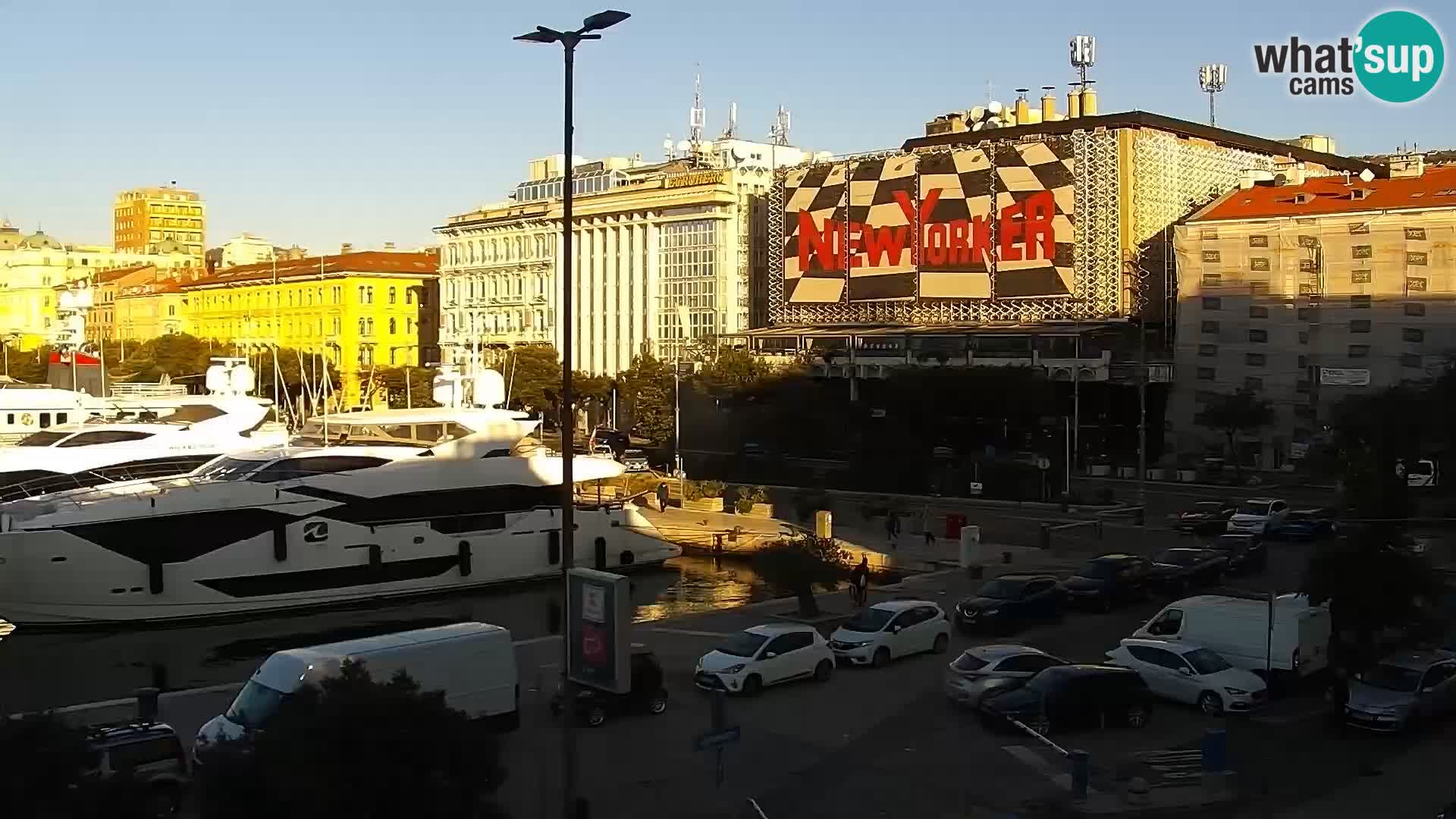 La Riva et Marina à Rijeka – Live Webcam Croatie