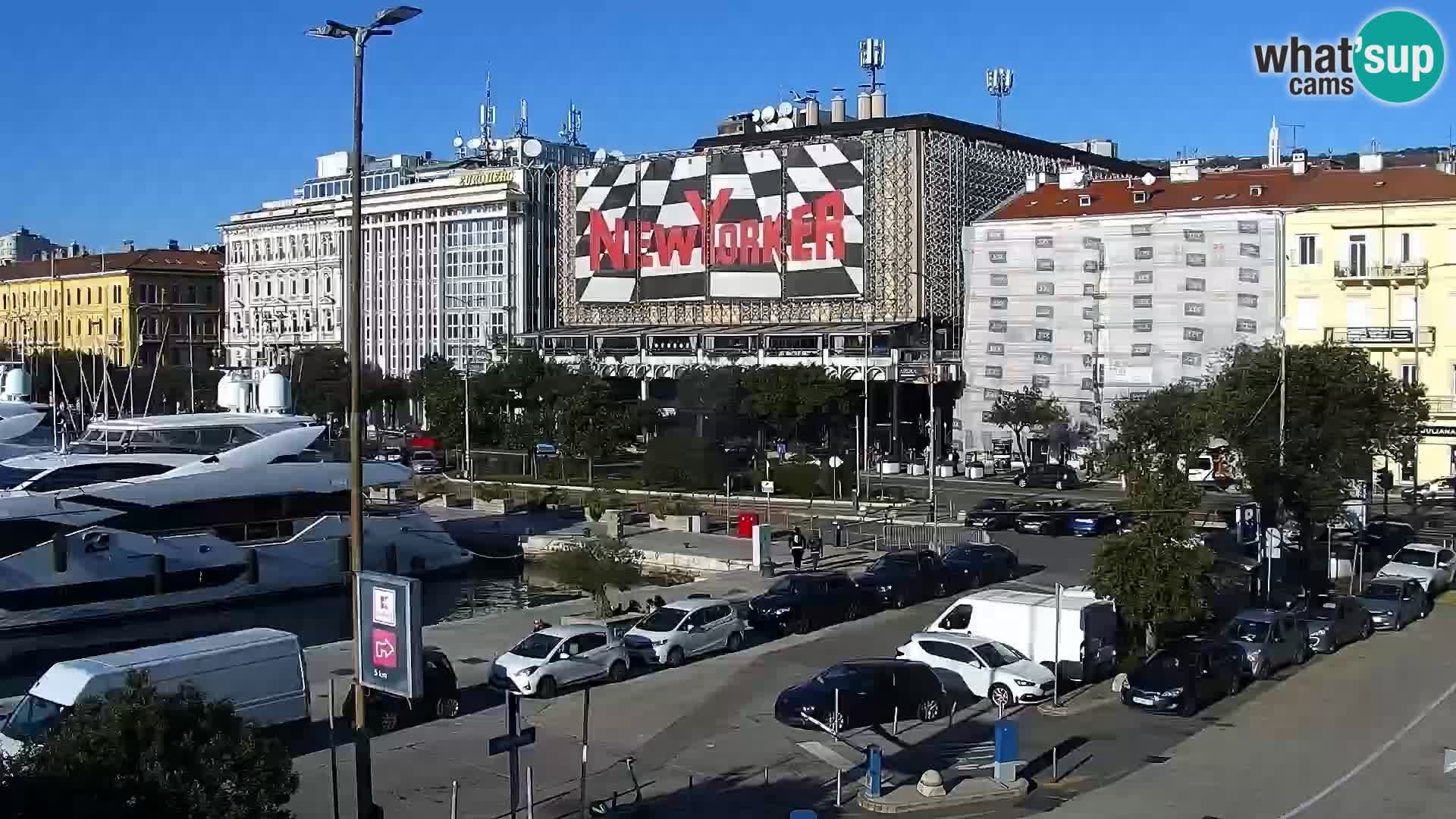 La Riva e la Marina a Rijeka (Fiume) – Live Webcam Croazia