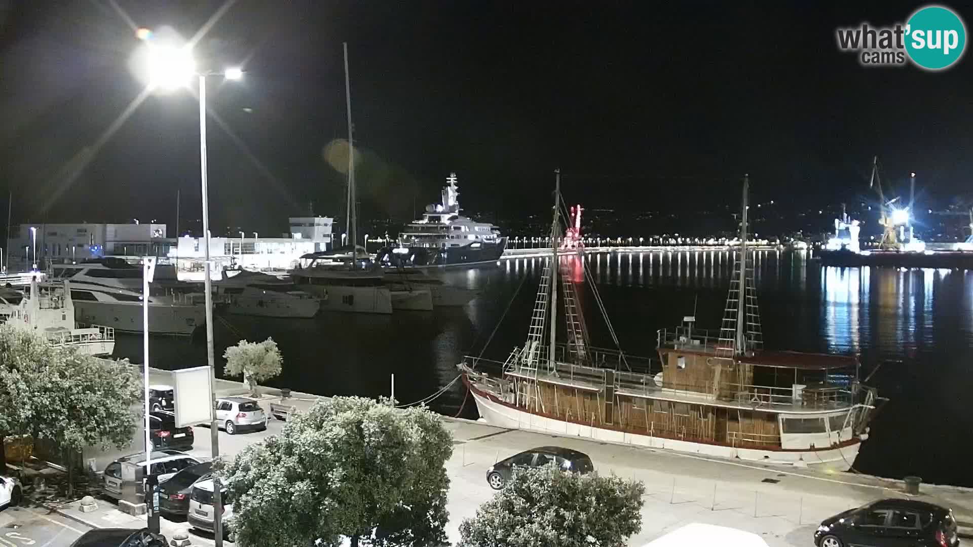 Die Riva und Marina in Rijeka – Live Webcam Kroatien