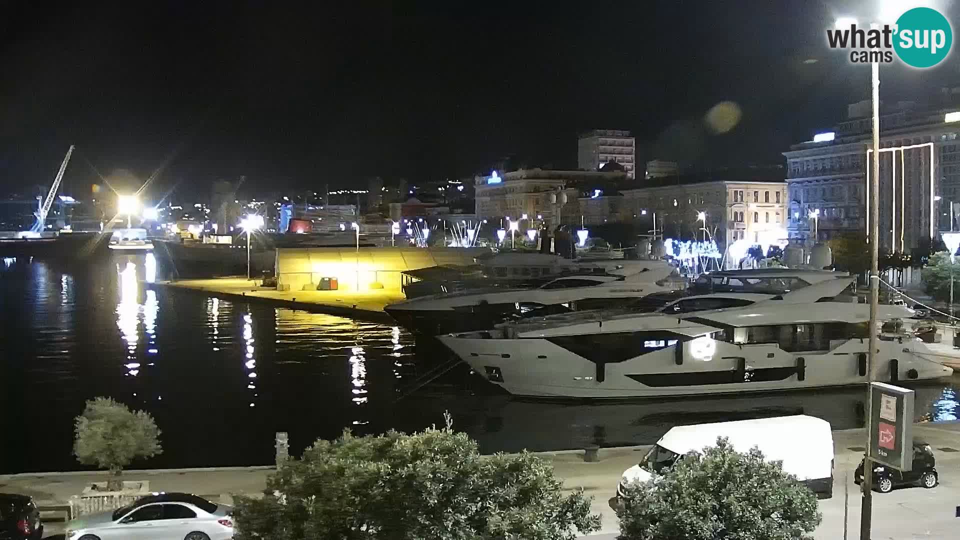 La Riva e la Marina a Rijeka (Fiume) – Live Webcam Croazia