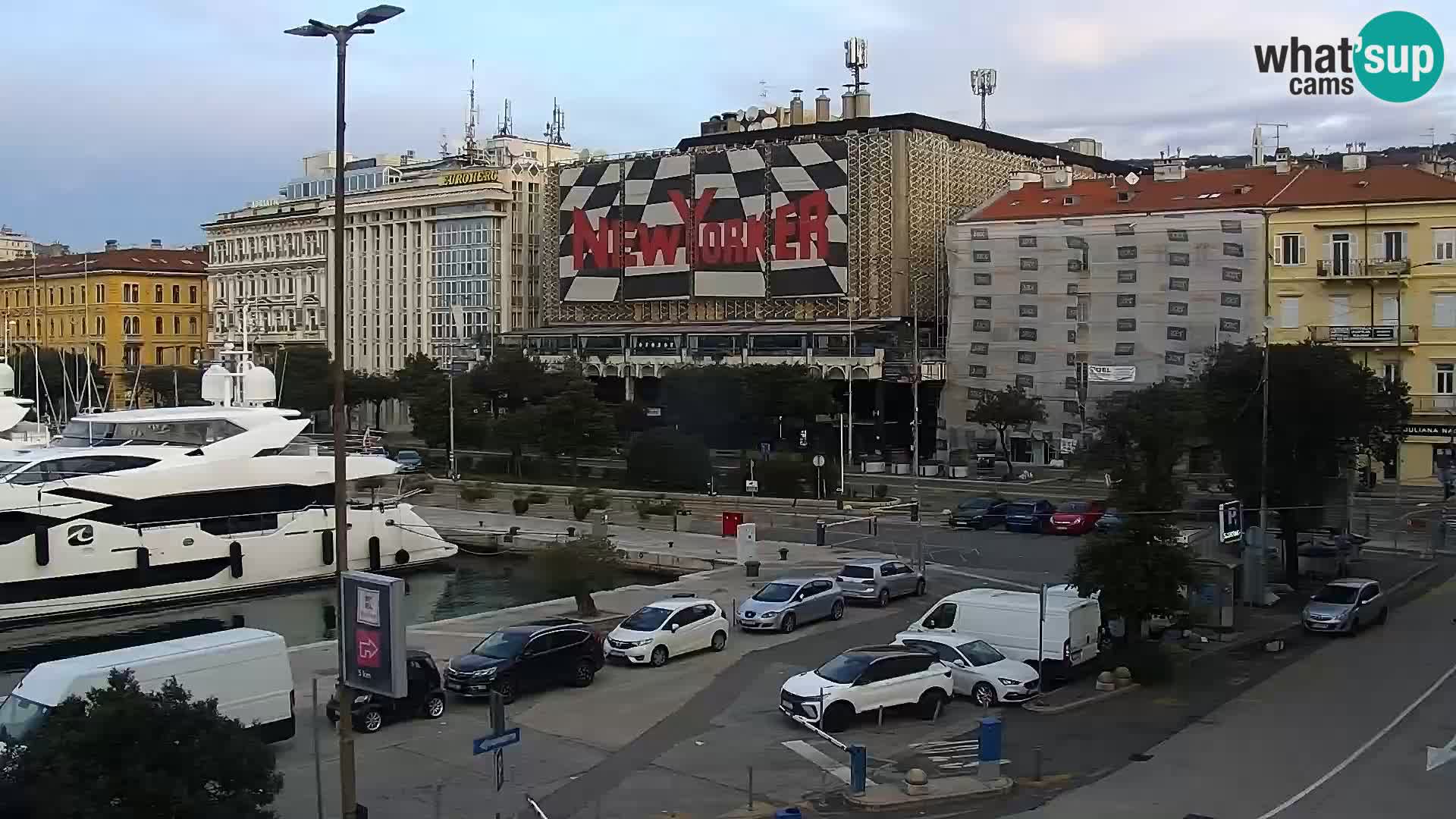 La Riva e la Marina a Rijeka (Fiume) – Live Webcam Croazia