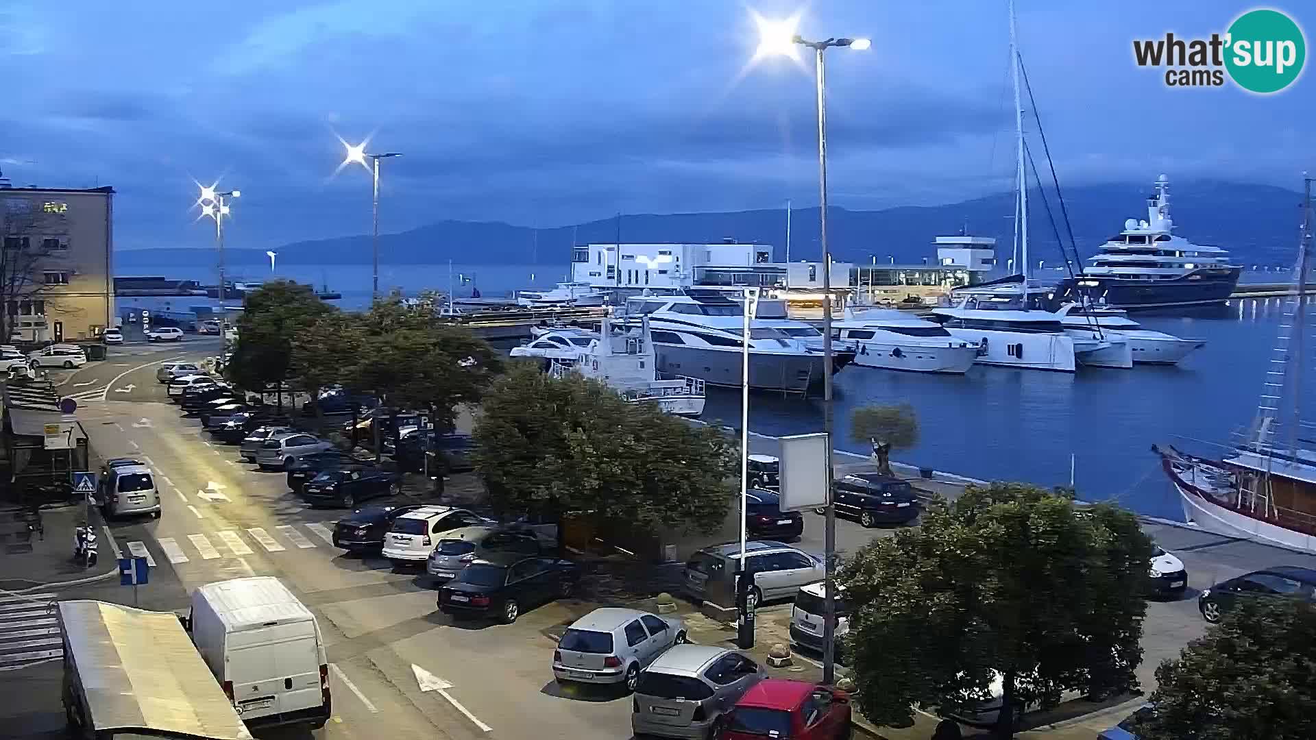 La Riva et Marina à Rijeka – Live Webcam Croatie