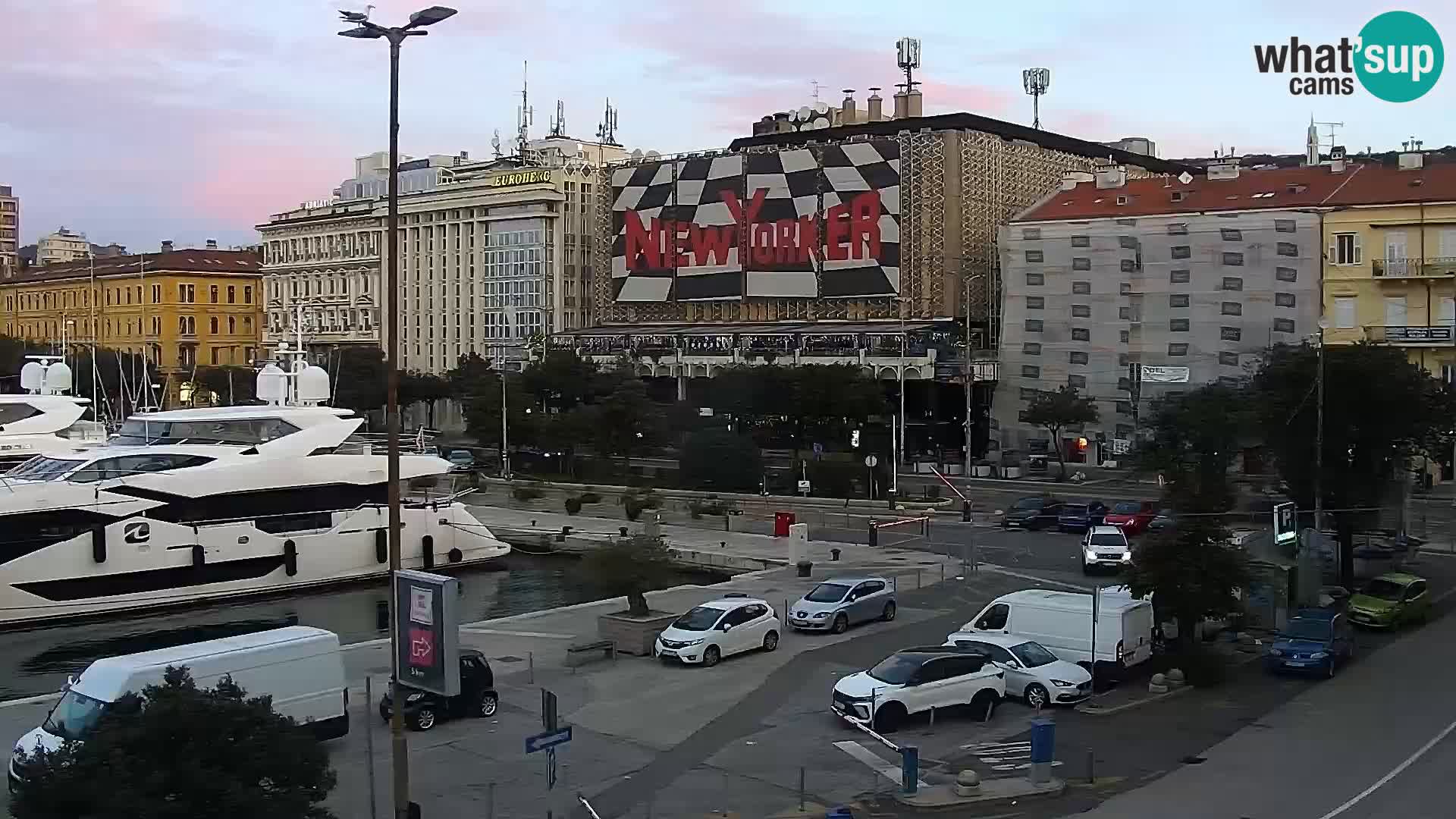 Die Riva und Marina in Rijeka – Live Webcam Kroatien