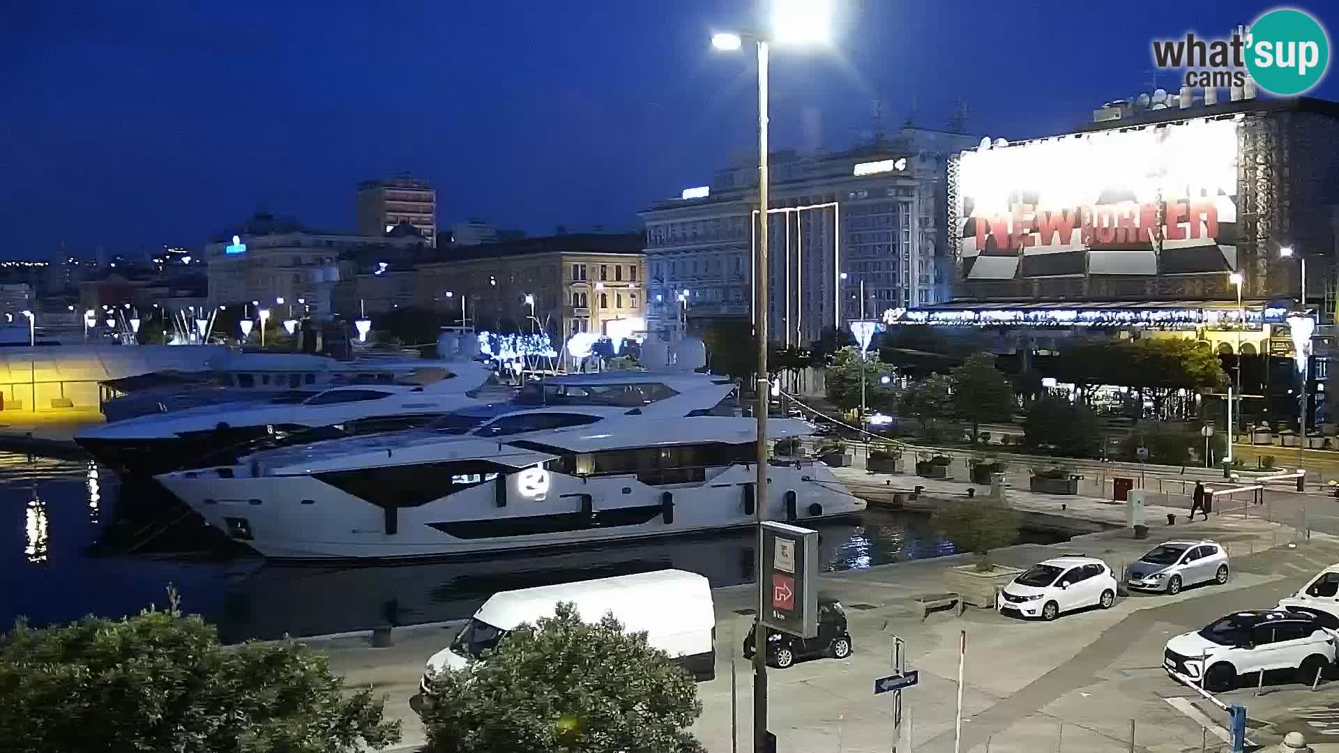 Die Riva und Marina in Rijeka – Live Webcam Kroatien