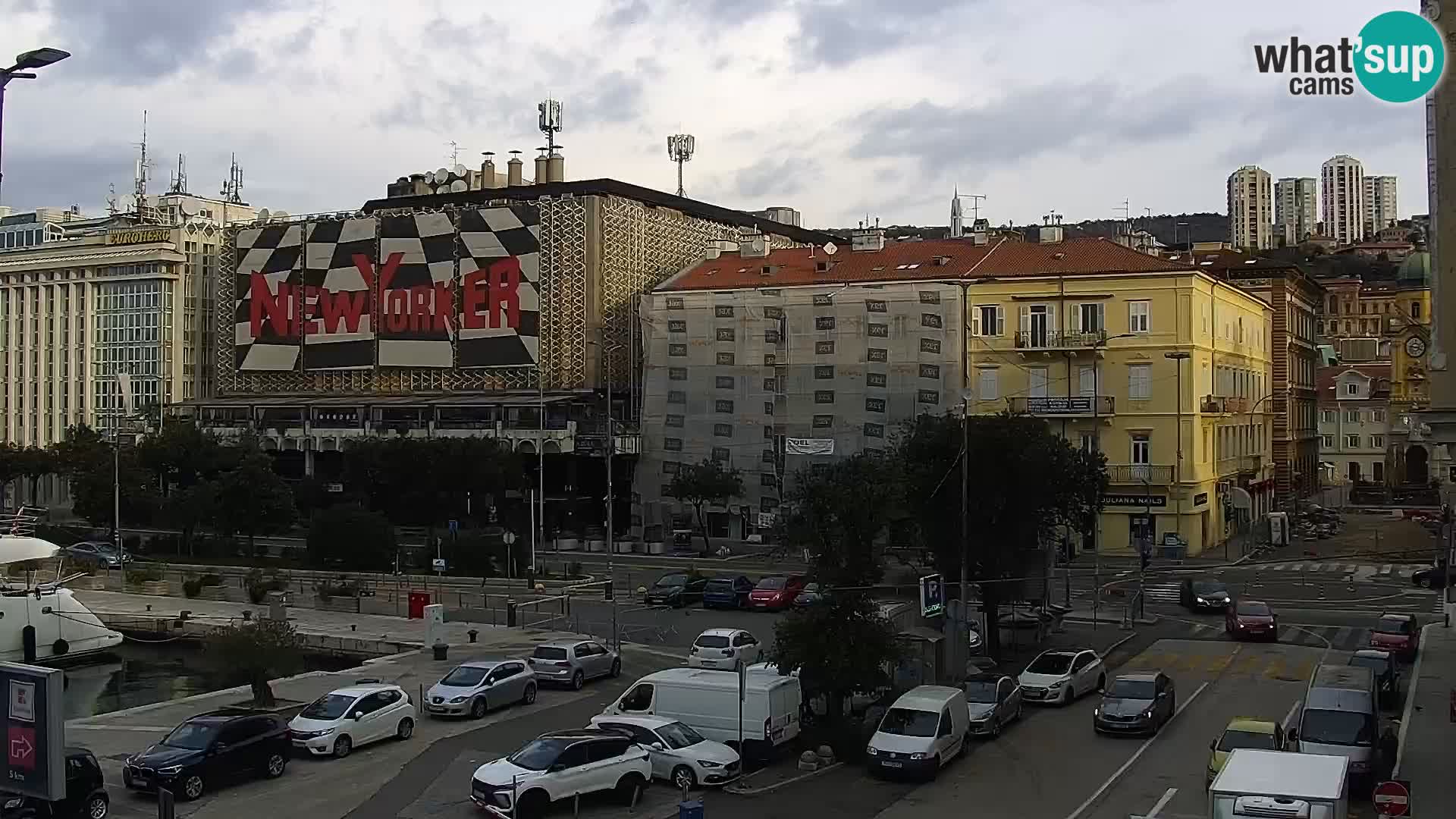 La Riva e la Marina a Rijeka (Fiume) – Live Webcam Croazia