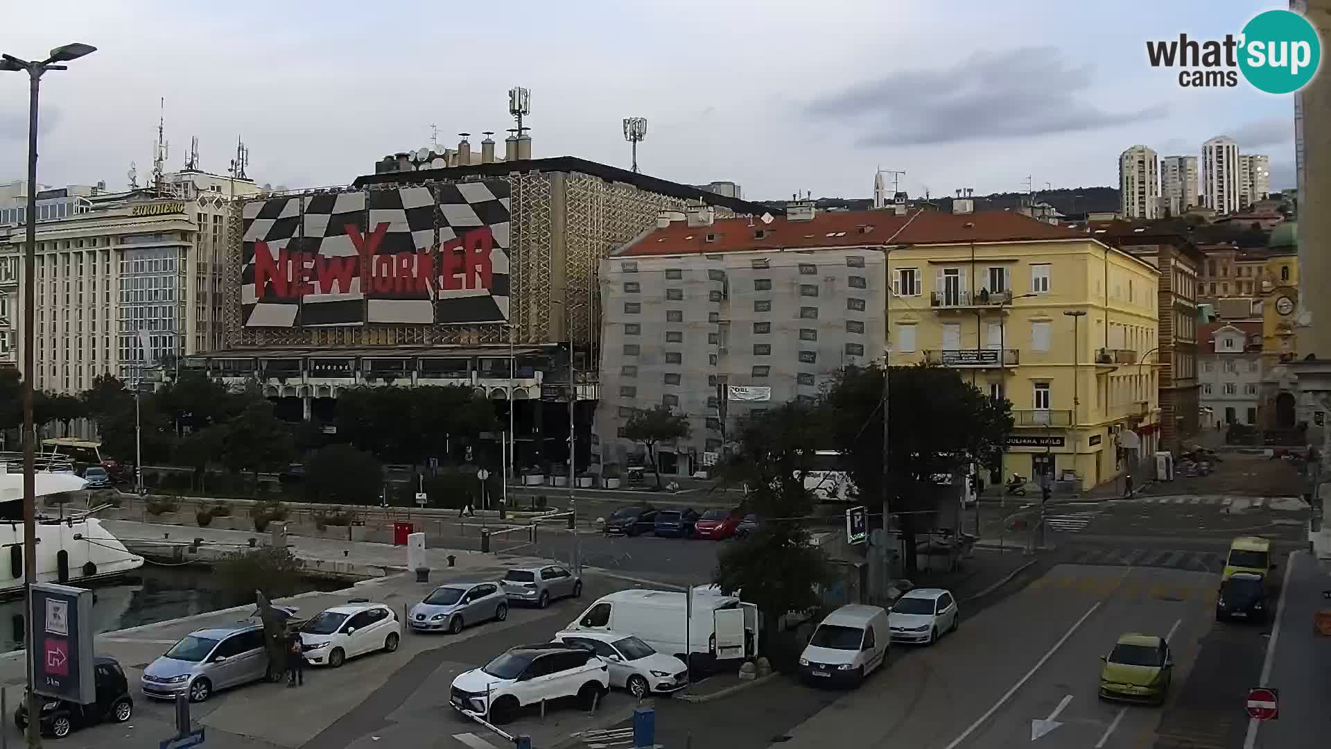 Die Riva und Marina in Rijeka – Live Webcam Kroatien