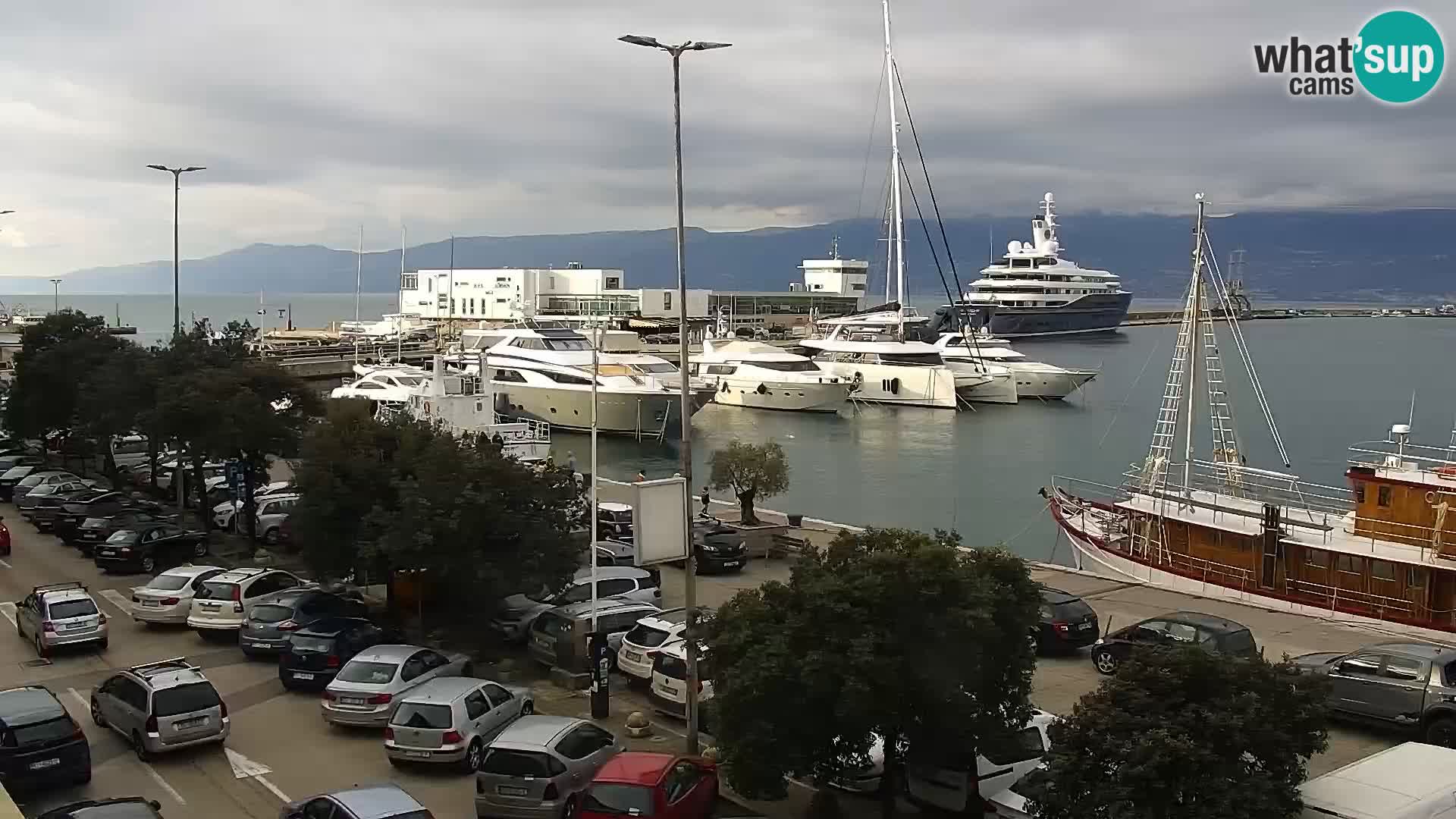 Die Riva und Marina in Rijeka – Live Webcam Kroatien