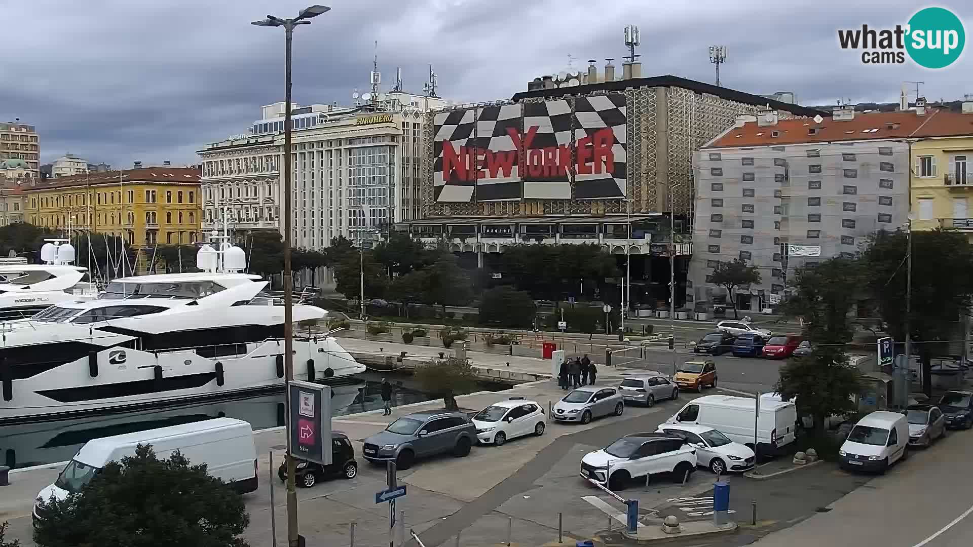 La Riva e la Marina a Rijeka (Fiume) – Live Webcam Croazia